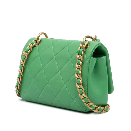 Chanel Quilted Lambskin Chain Shoulder Bag - Rovelle Bags
