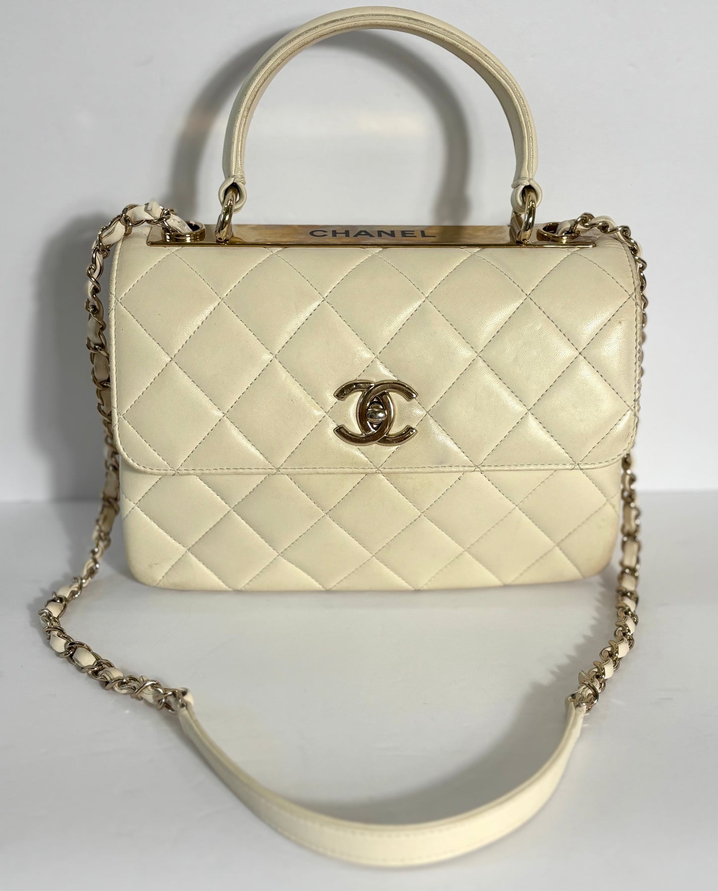 Chanel QUILTED LAMBSKIN TRENDY Flap Bag - Rovelle Bags