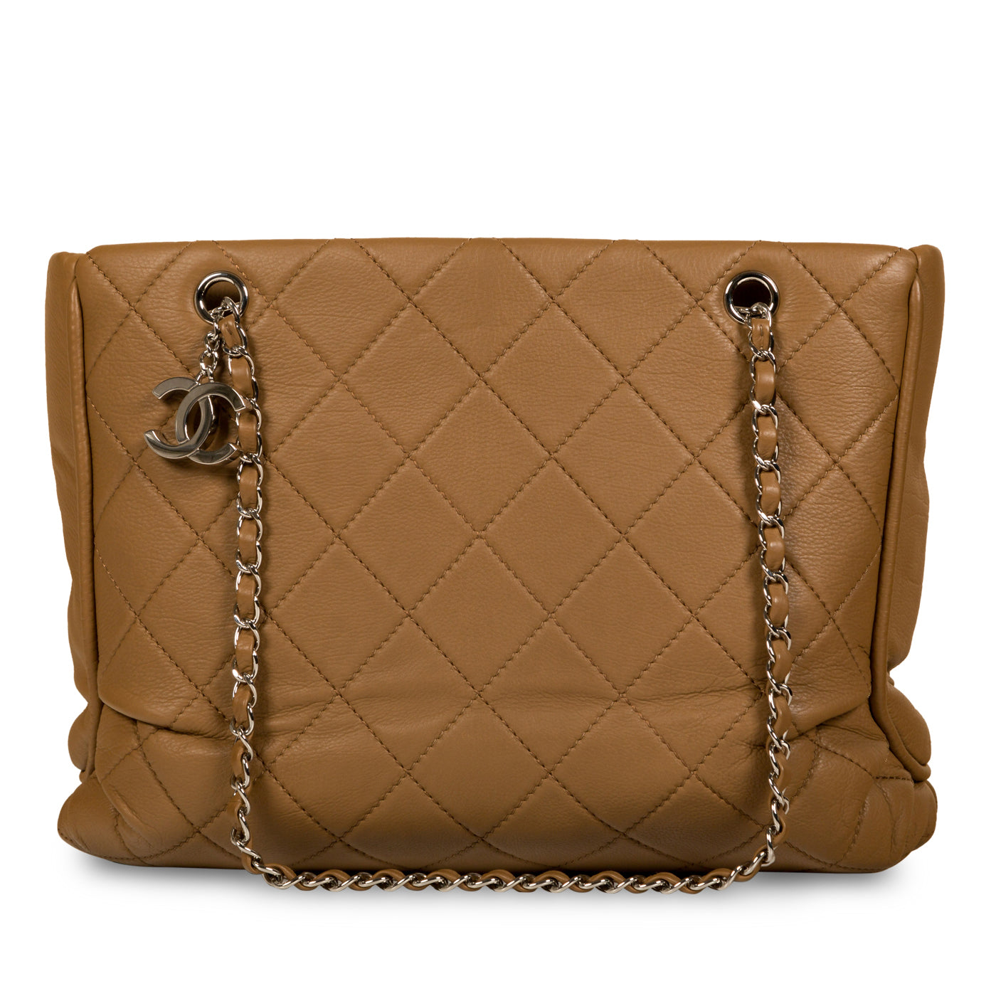 Chanel Timeless Lambskin Silver Tote Bag Lambskin