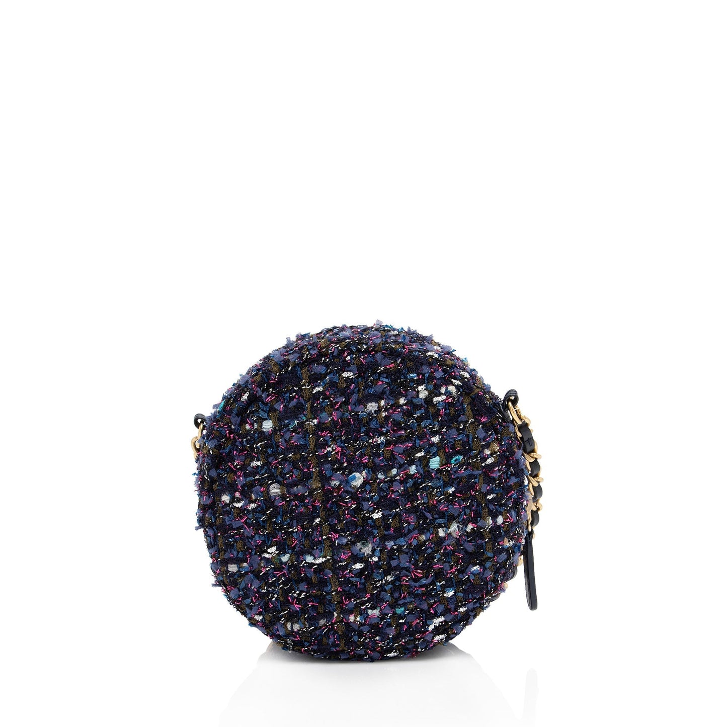 Chanel Tweed CC Round Clutch Bag - Rovelle Bags