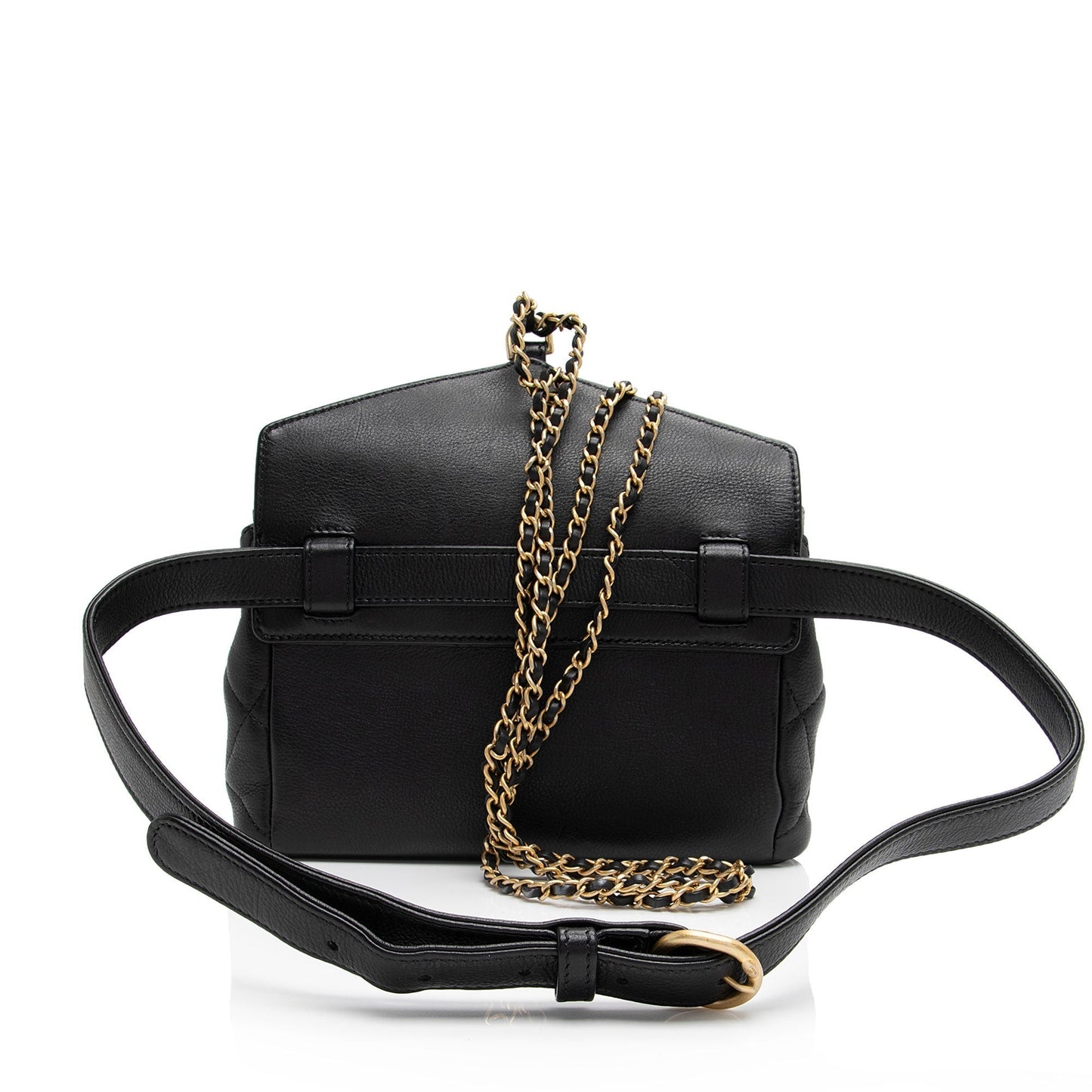 Chanel Calfskin Quilted Carry Flap Bag - Rovelle Bags