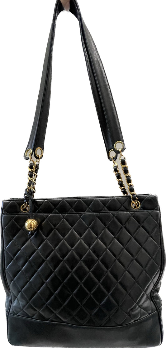 Chanel CC QUILTED LAMBSKIN Shoulder Bag - Rovelle Bags