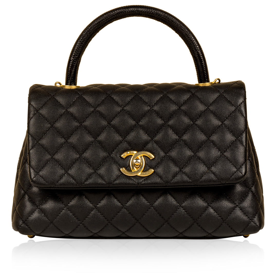 Chanel Coco Handle Flap Bag - Lizard Handle