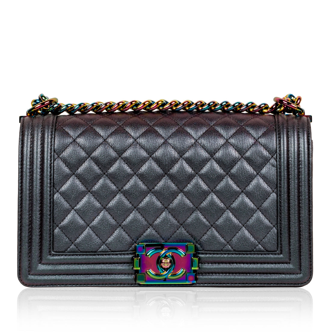 Chanel Boy Bag Leather Black Shoulder Bag Style 7