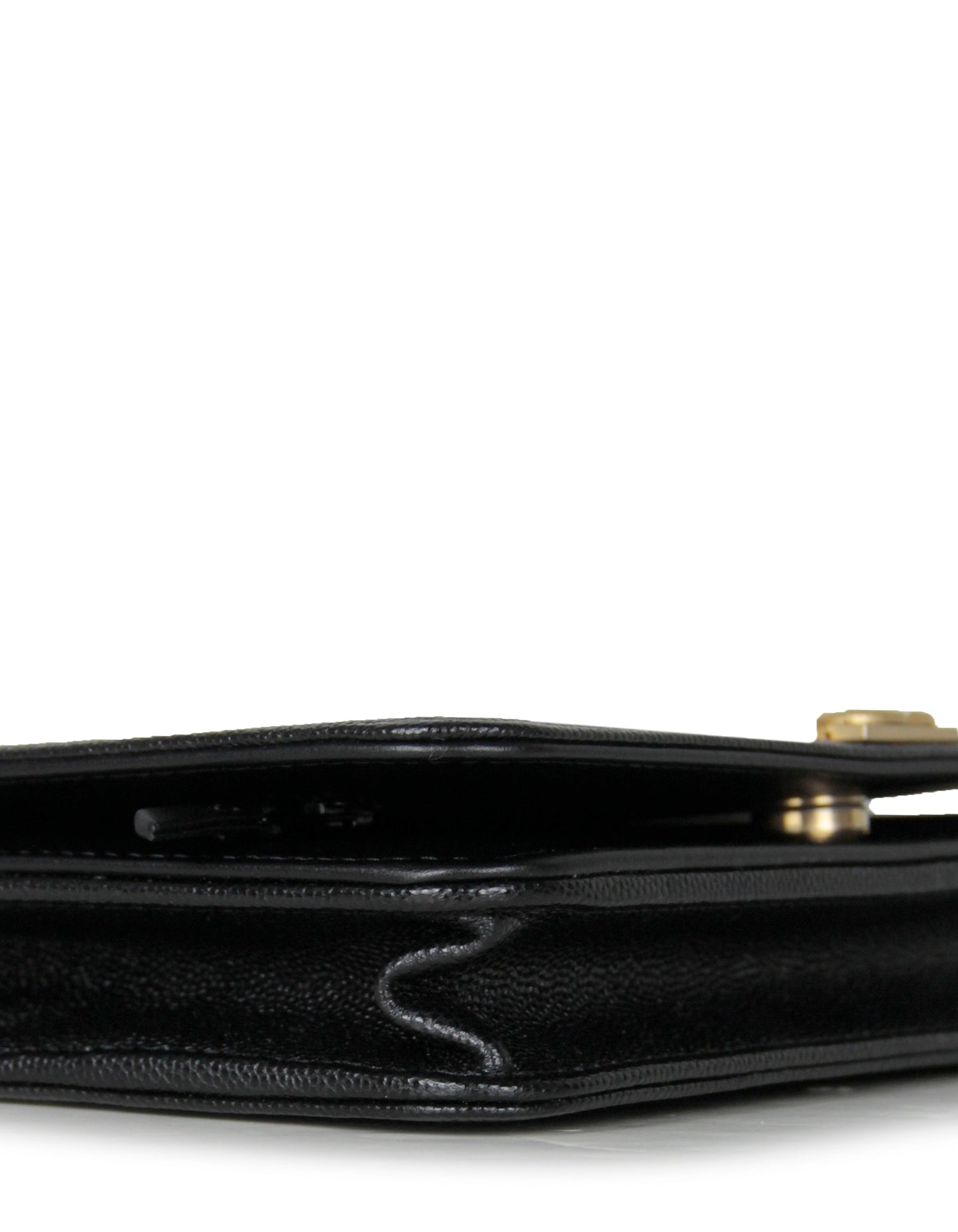 Chanel Black Caviar Boy Wallet on Crossbody Bag - Rovelle Bags