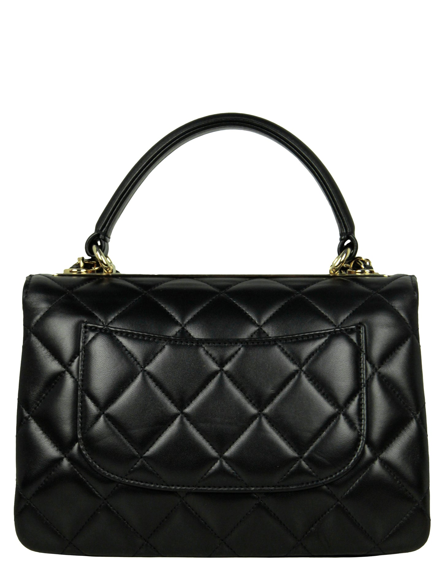 Chanel 2022 Black Lambskin Quilted Small Flap Bag - Rovelle Bags