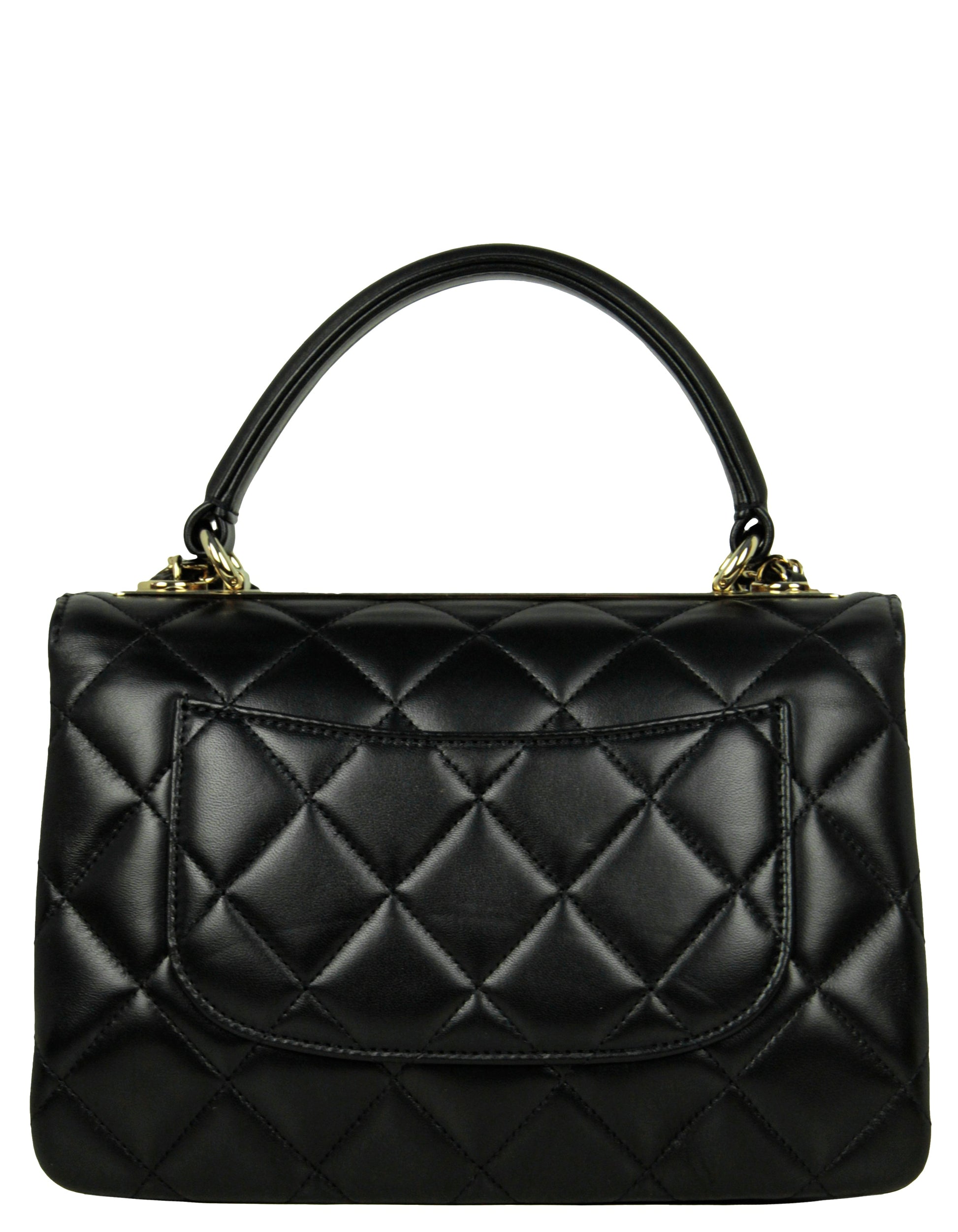Chanel 2022 Black Lambskin Quilted Small Flap Bag - Rovelle Bags
