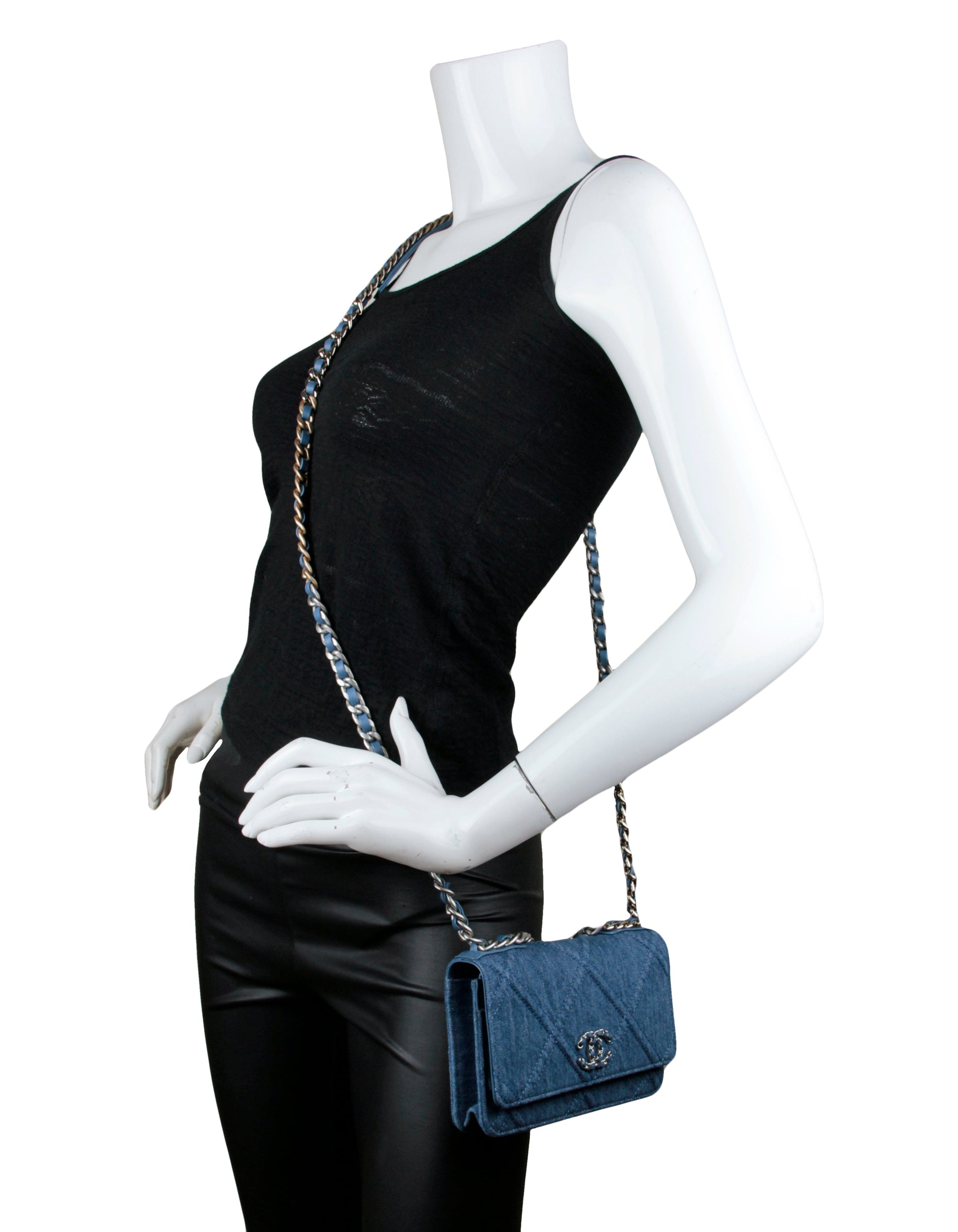 Chanel 2022 Quilted 19 WOC Crossbody Crossbody Bag - Rovelle Bags