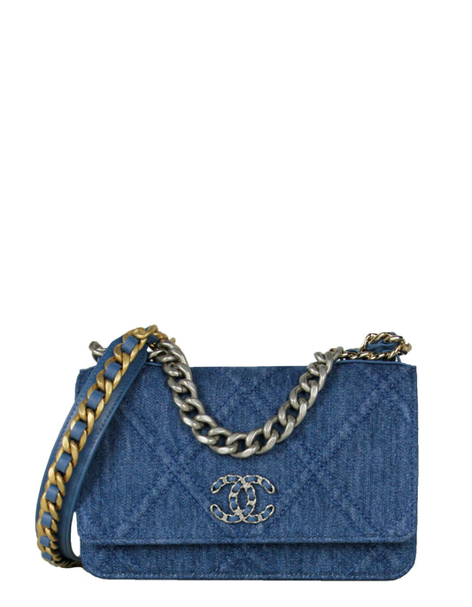 Chanel 2022 Quilted 19 WOC Crossbody Crossbody Bag - Rovelle Bags