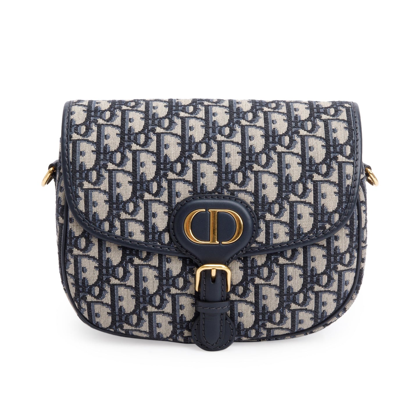 Christian Dior 2020 Blue Oblique Jacquard Medium Bobby Bag