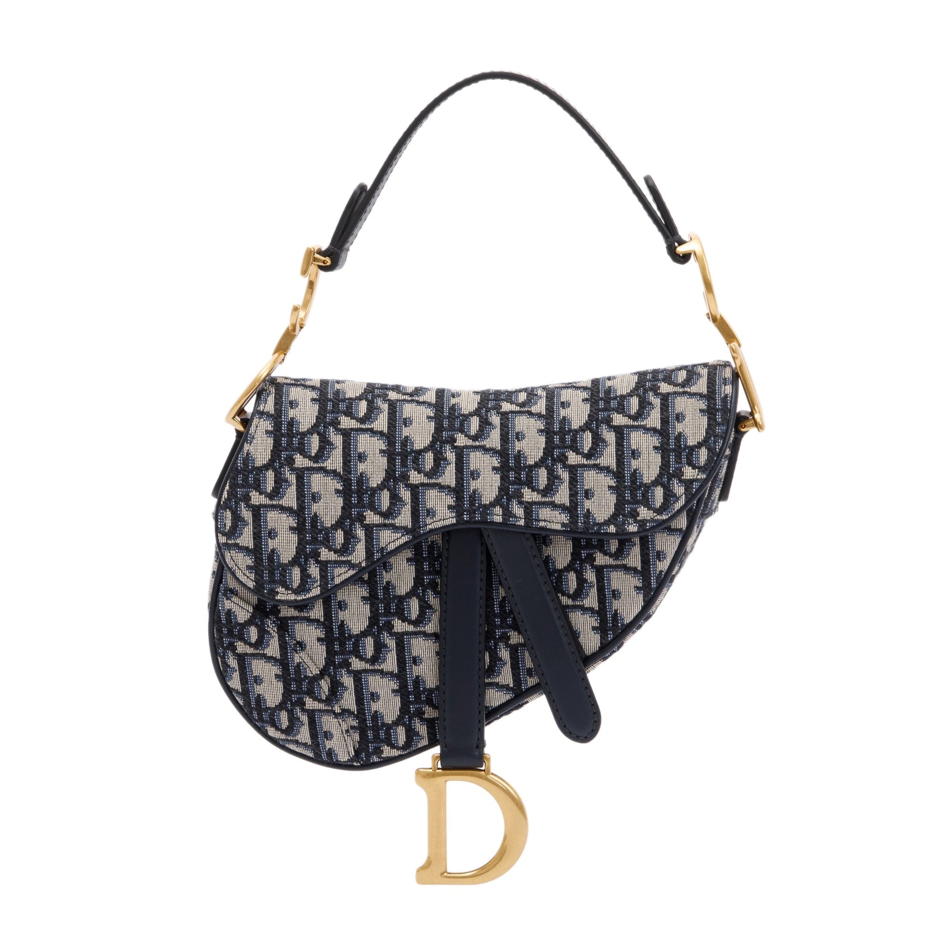 Christian Dior 2020 Oblique Mini Saddle Bag