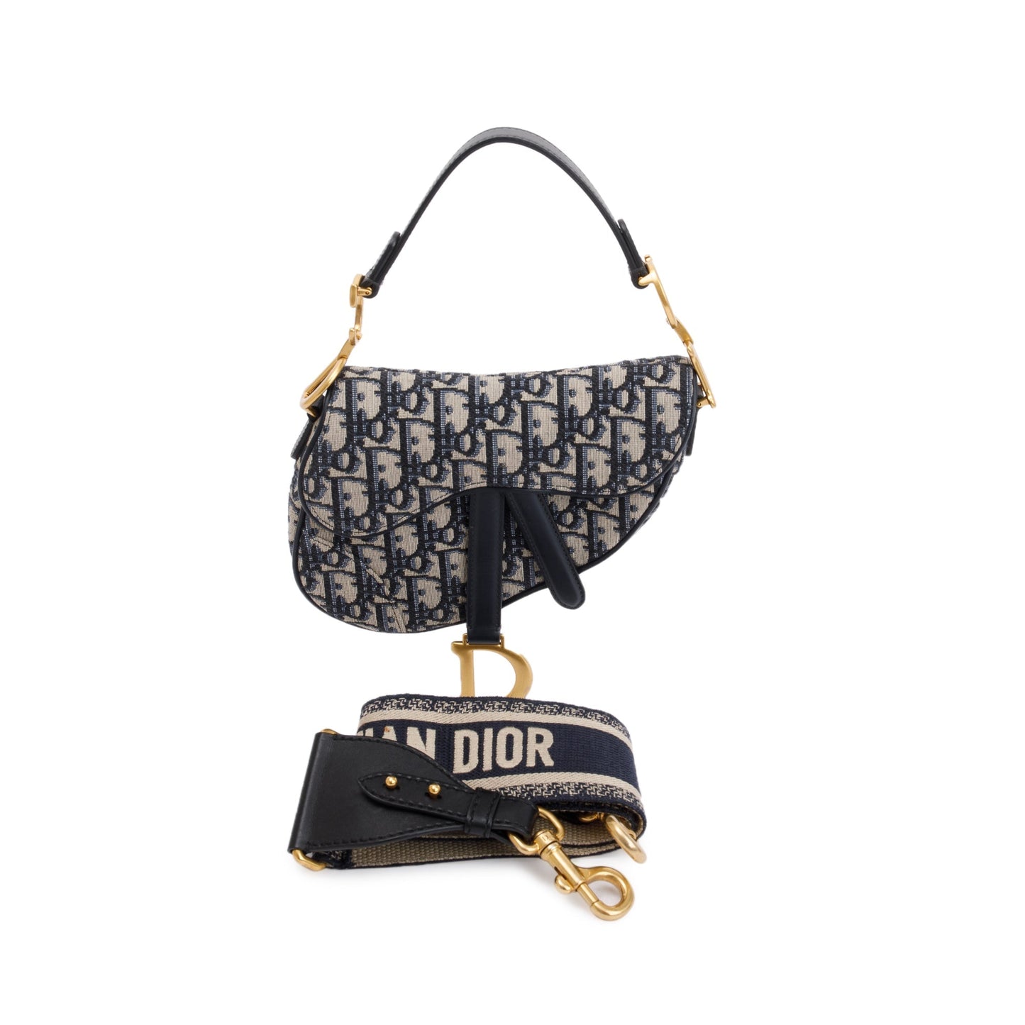 Christian Dior 2020 Oblique Mini Saddle Bag