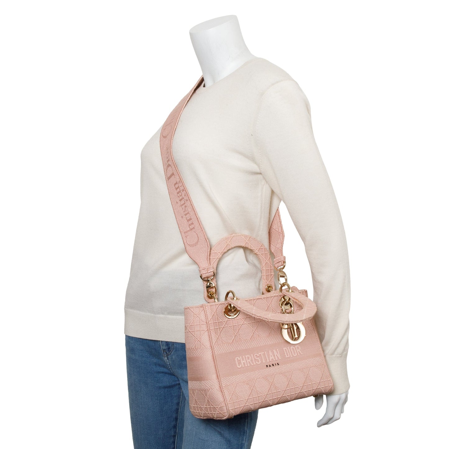 Christian Dior 2020 Pink Cannage Medium Lady D-Lite Bag