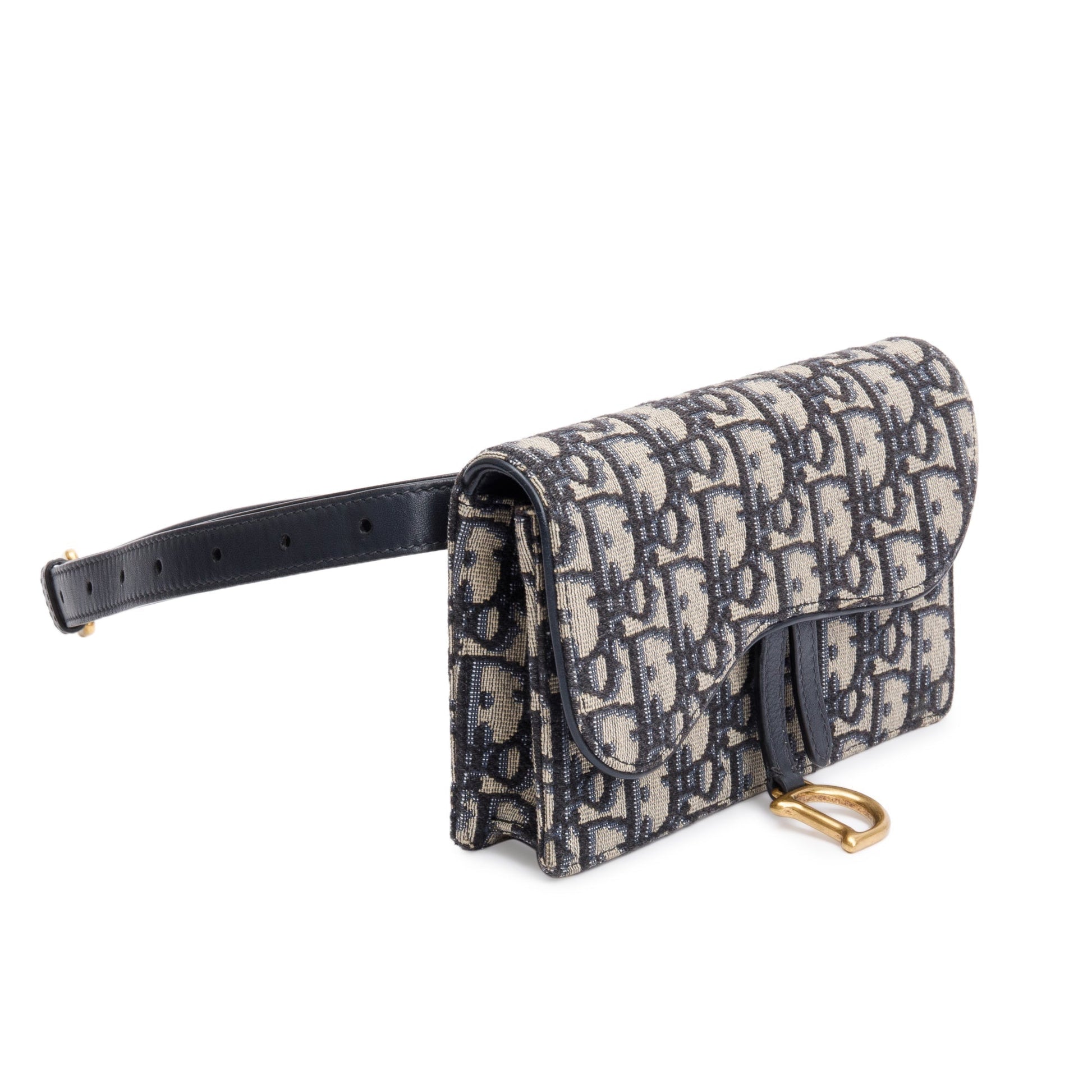 Christian Dior 2021 Oblique Saddle Belt Pouch
