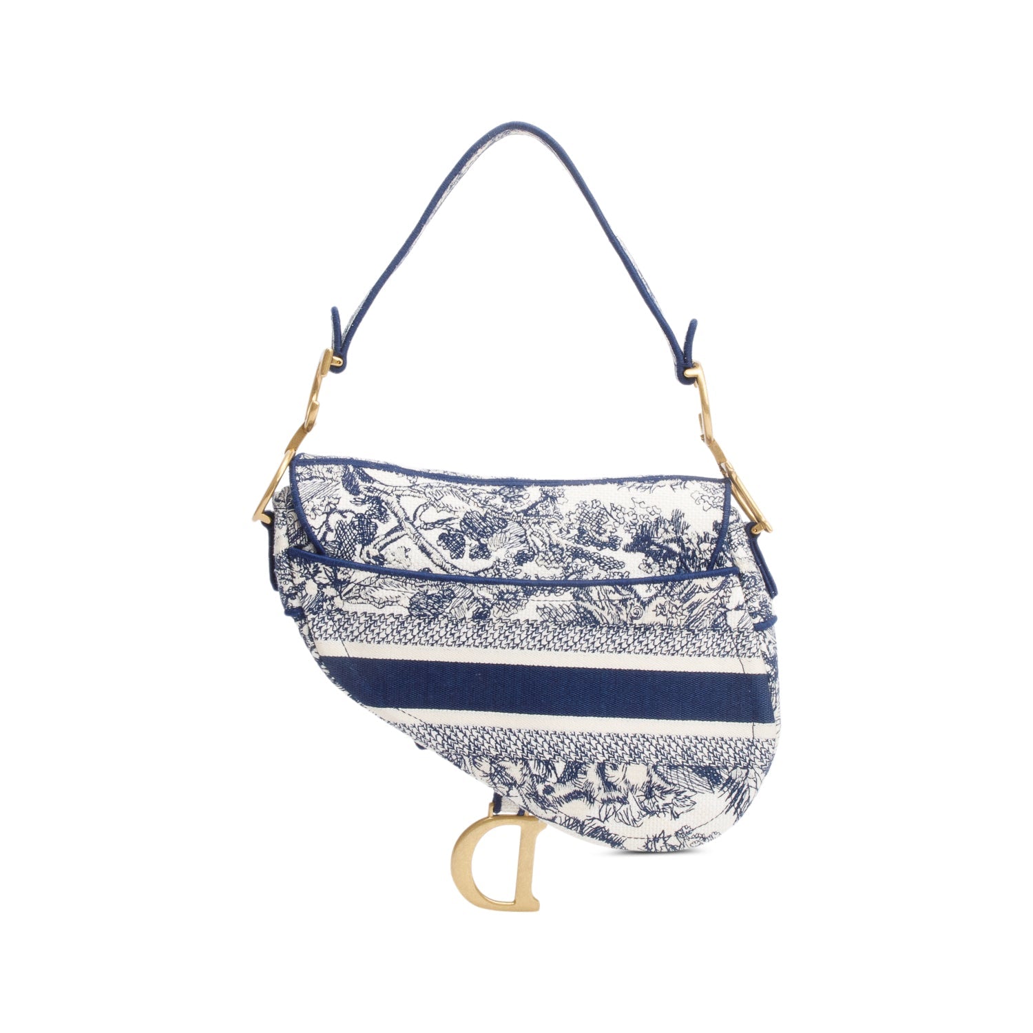 Christian Dior 2021 Toile de Jouy Medium Saddle Bag