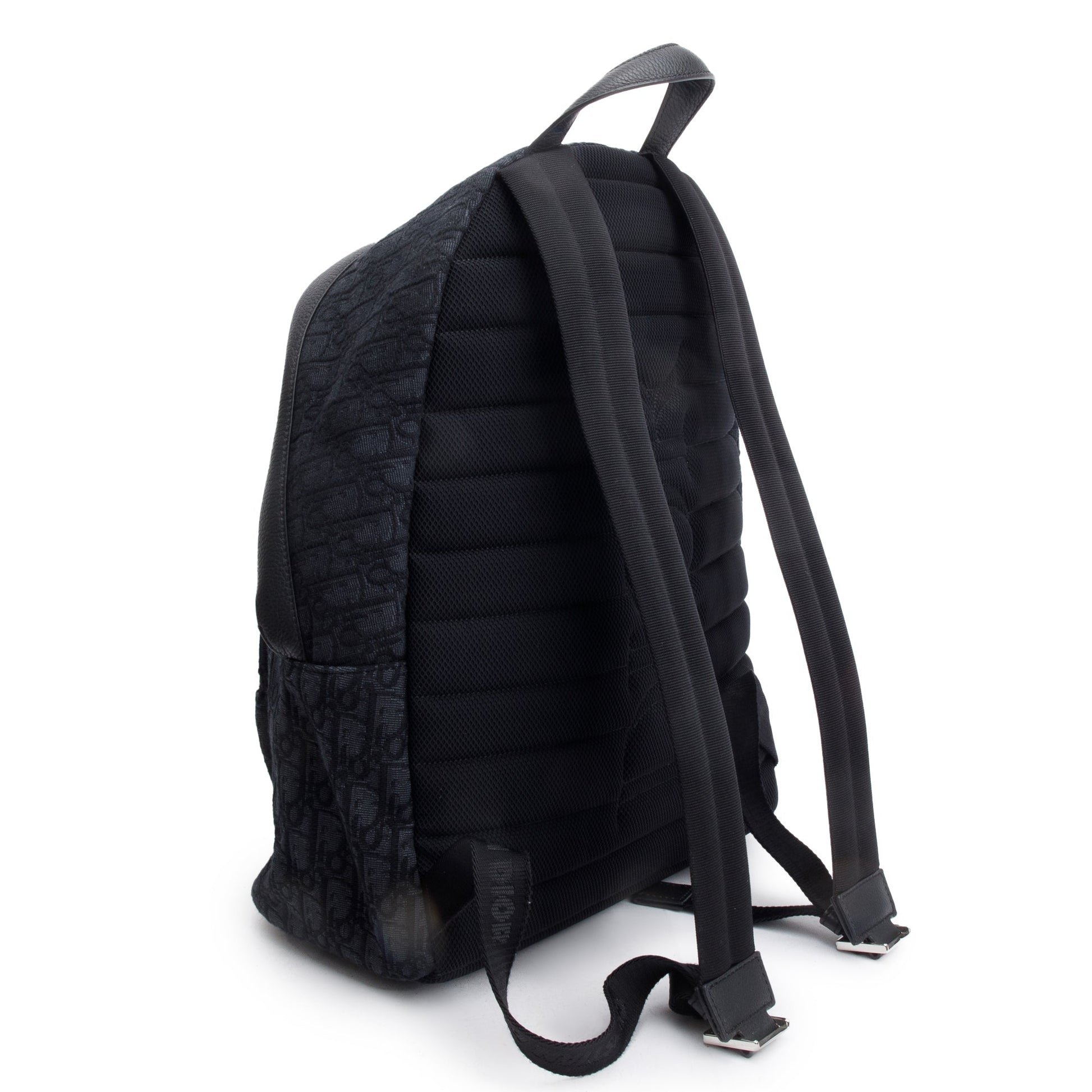 Christian Dior 2022 Black Oblique Jacquard Rider Backpack