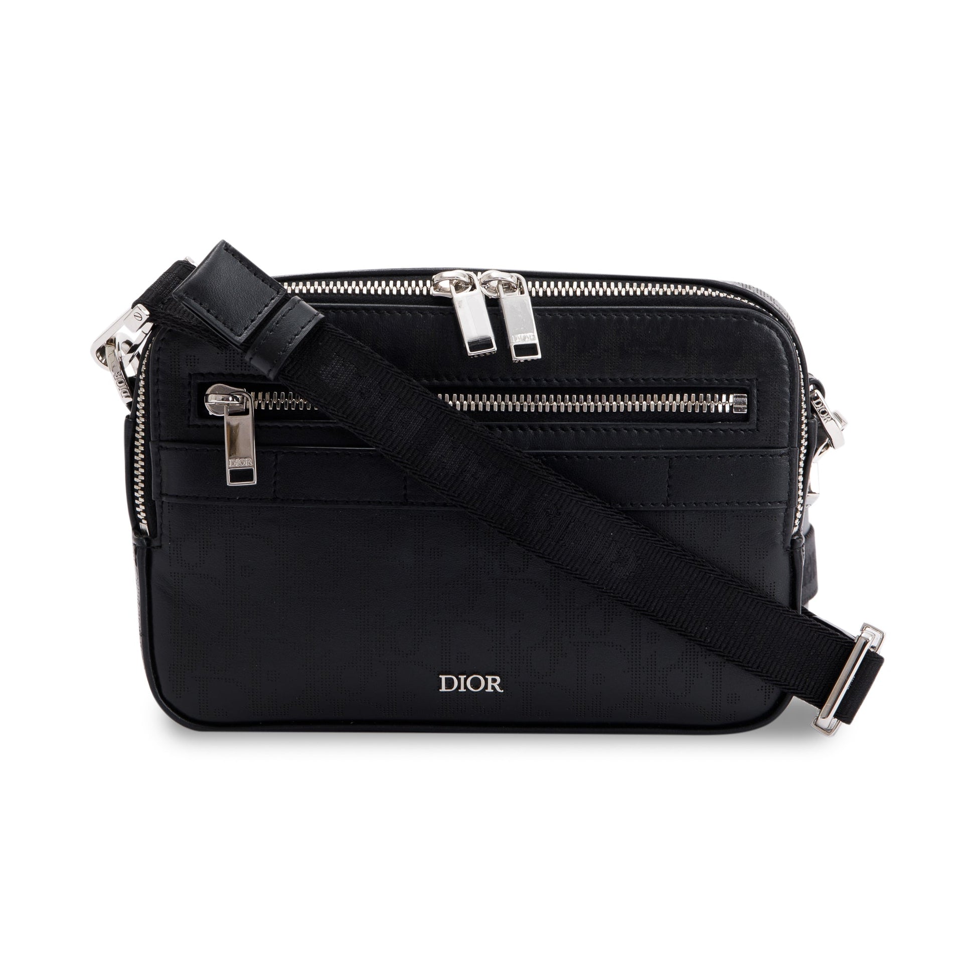 Christian Dior 2022 Safari Leather Messenger Bag