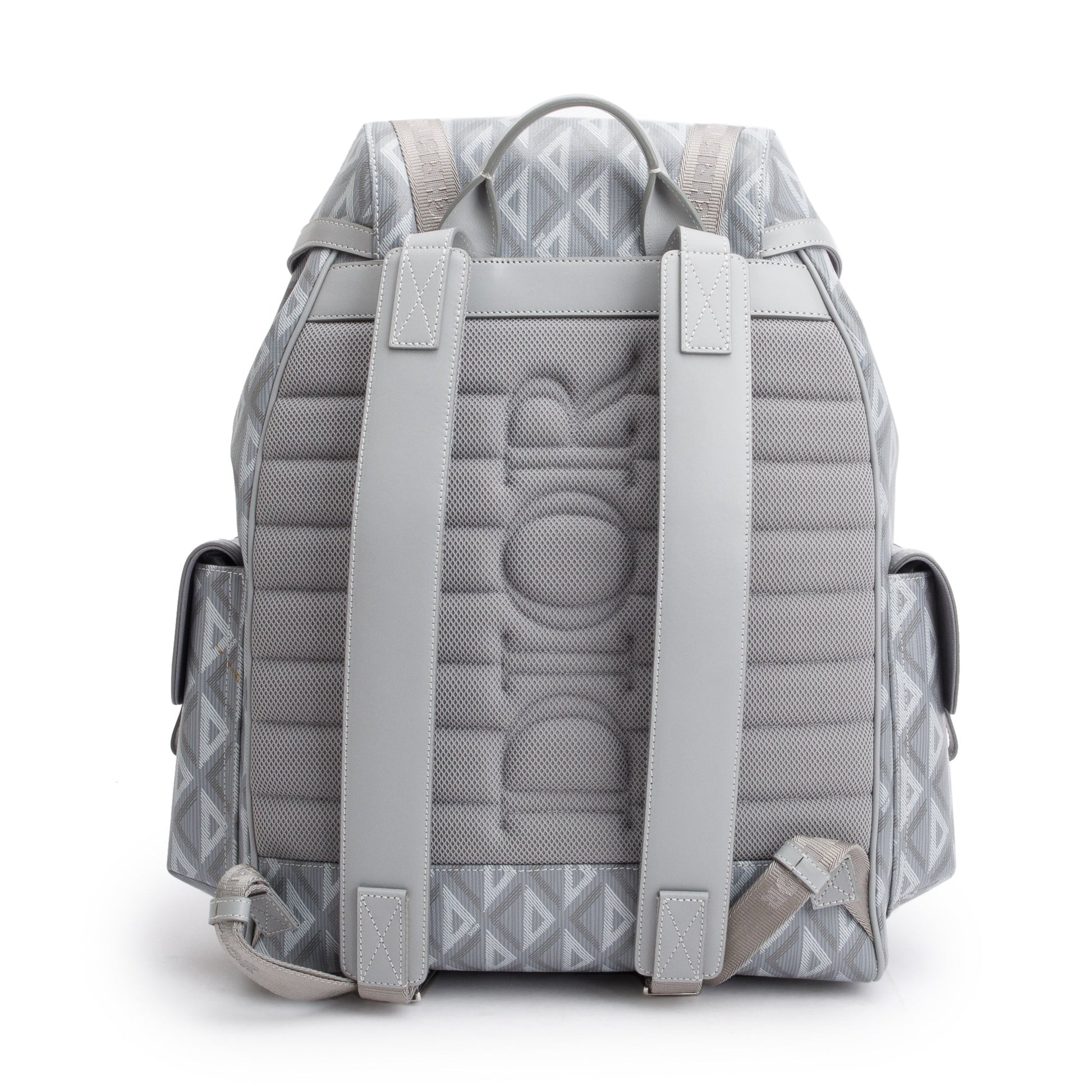 Christian Dior 2023 Grey Diamond Canvas Hit The Road Backpack