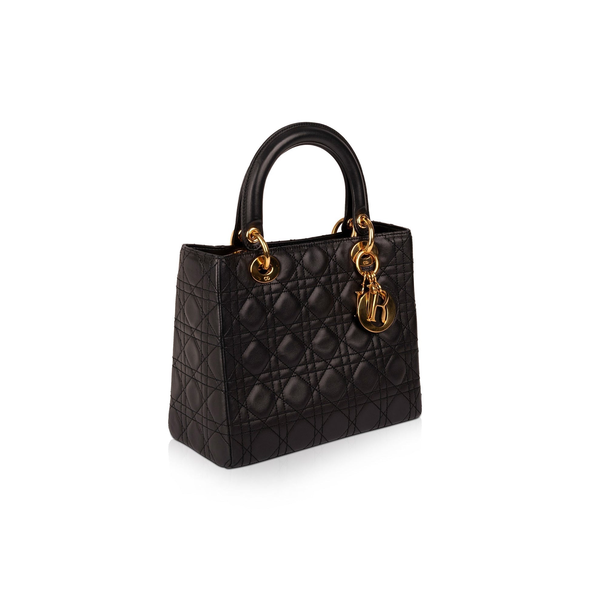 Christian Dior Medium Cannage Lambskin Lady Dior Bag