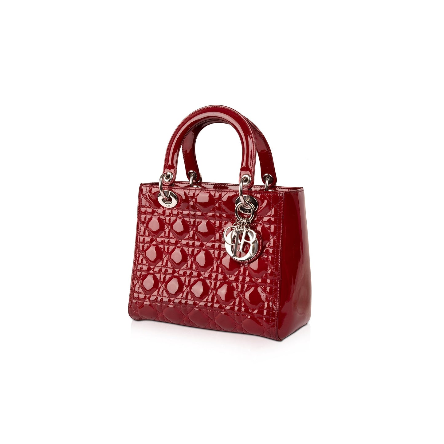 Christian Dior Medium Patent Leather Lady Dior Bag