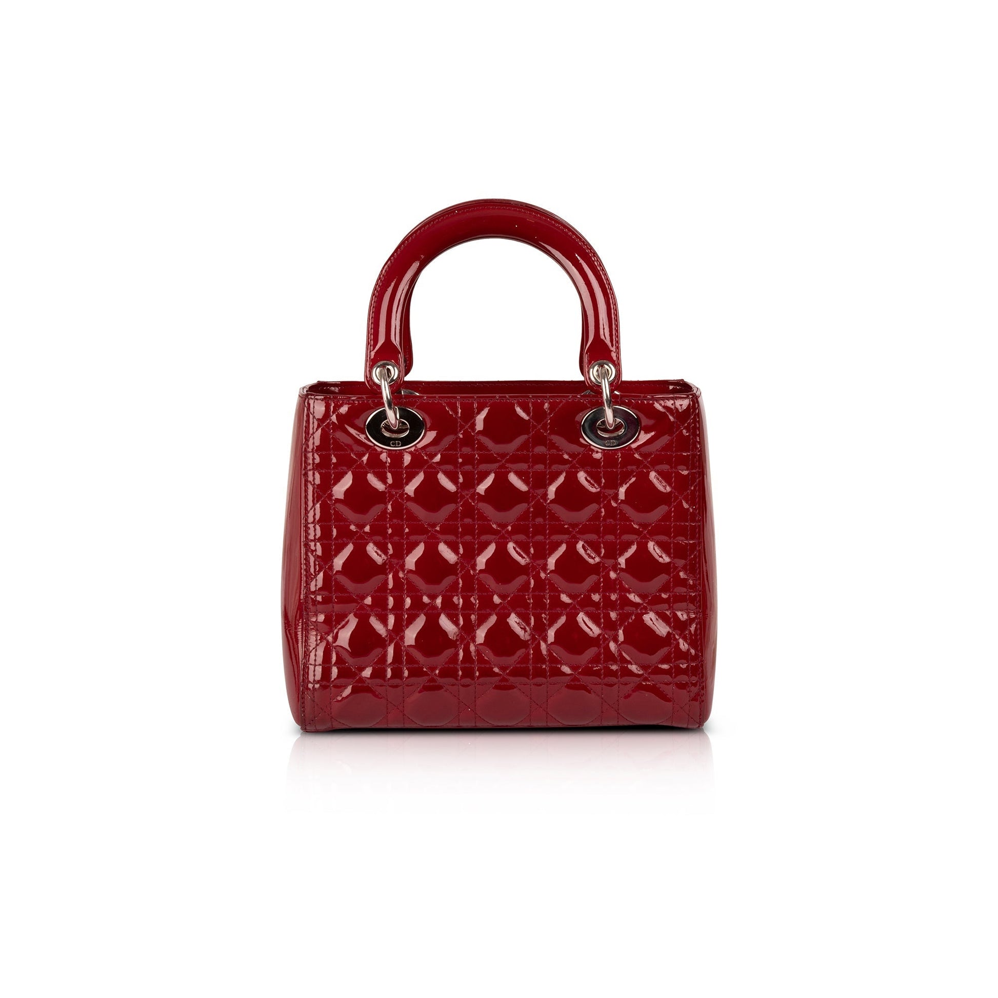 Christian Dior Medium Patent Leather Lady Dior Bag