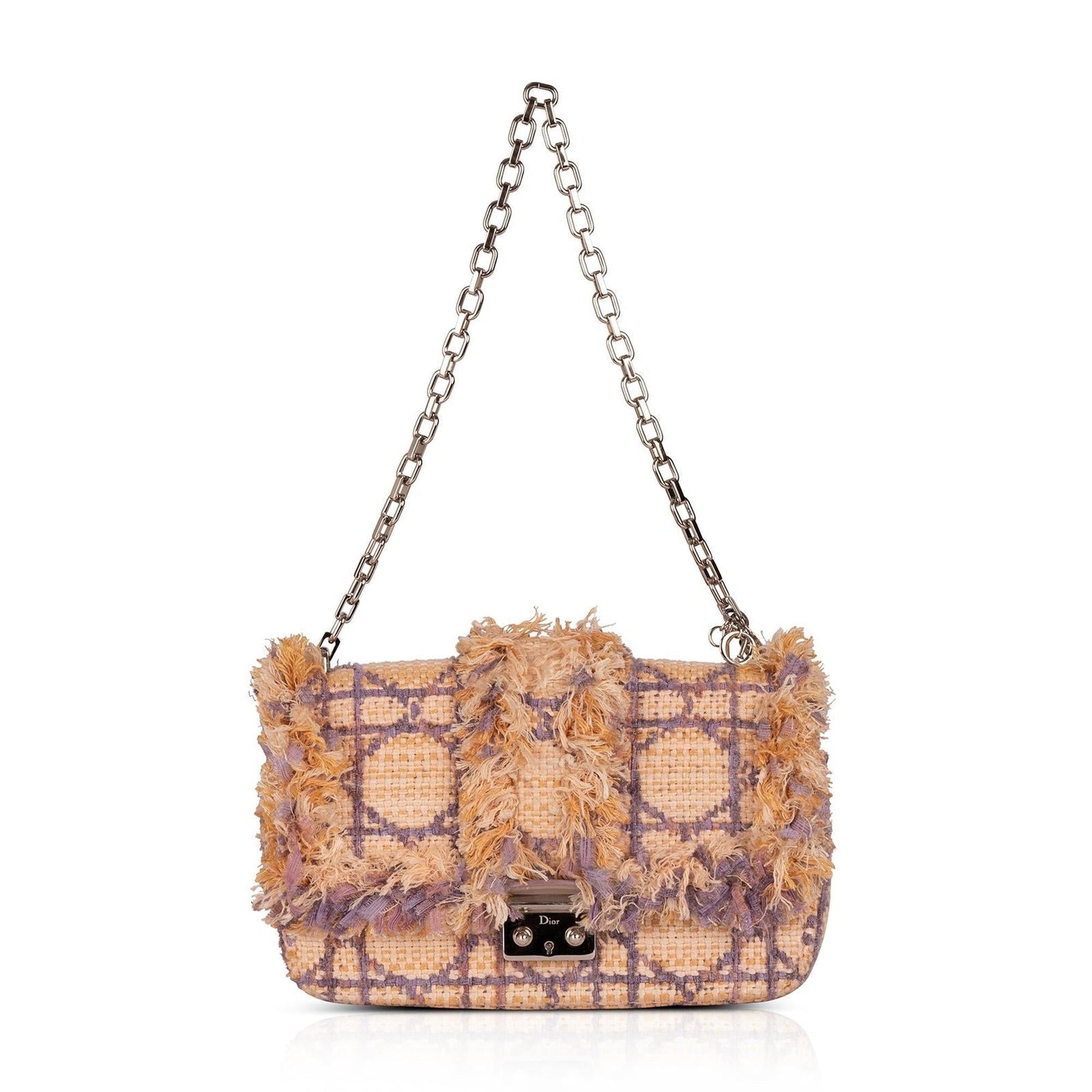 Christian Dior Medium Tweed Miss Dior Flap Bag