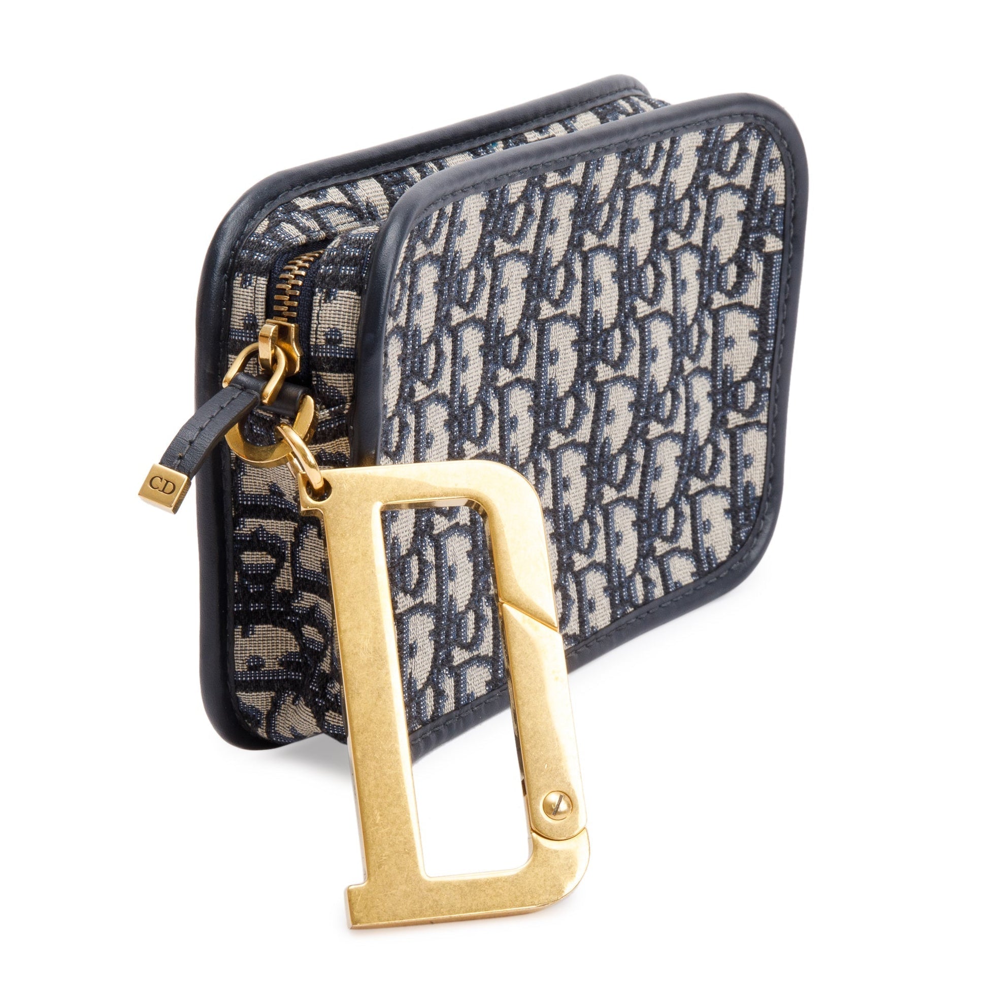 Christian Dior Navy Oblique Diorquake Clutch