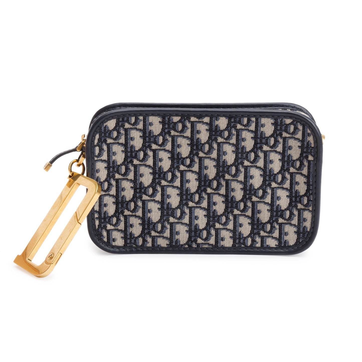 Christian Dior Navy Oblique Diorquake Clutch
