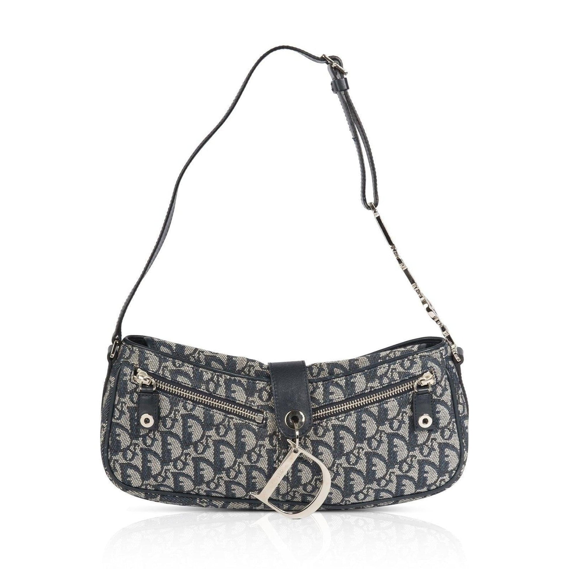 Christian Dior Oblique Logo Baguette Bag