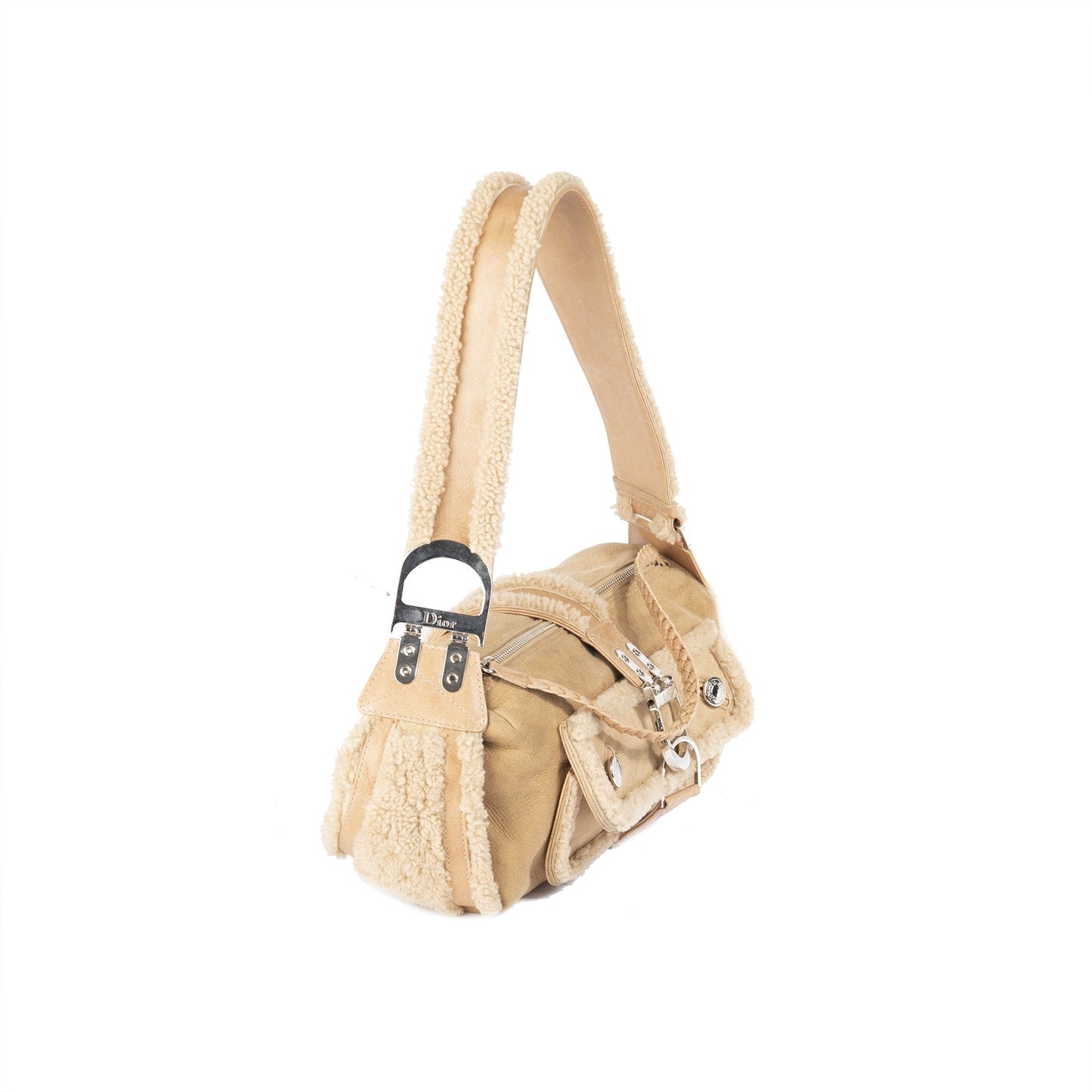 Christian Dior Remove Before Flight Shearling Bag