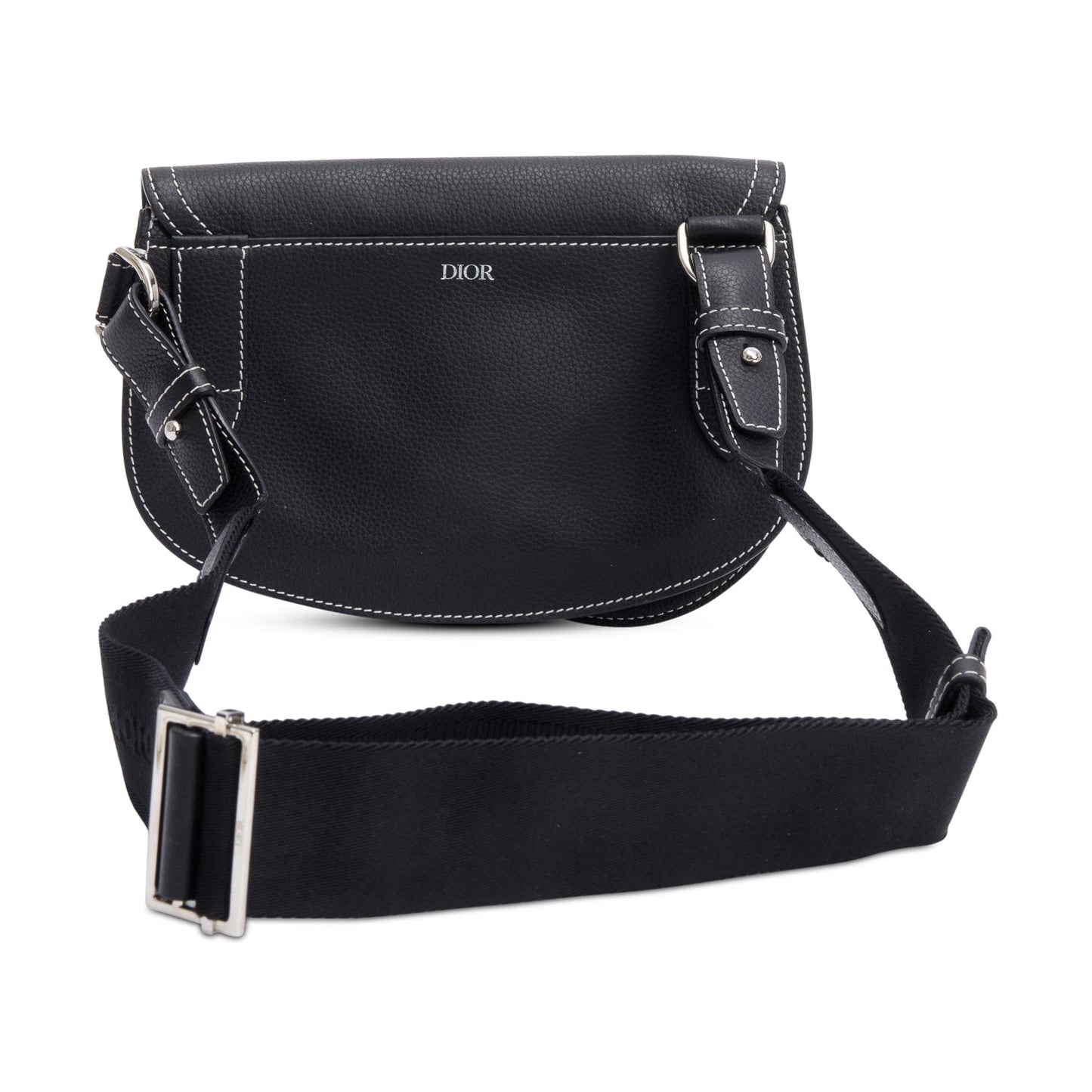 Christian Dior X Kaws Calfskin Leather Double Saddle Bag