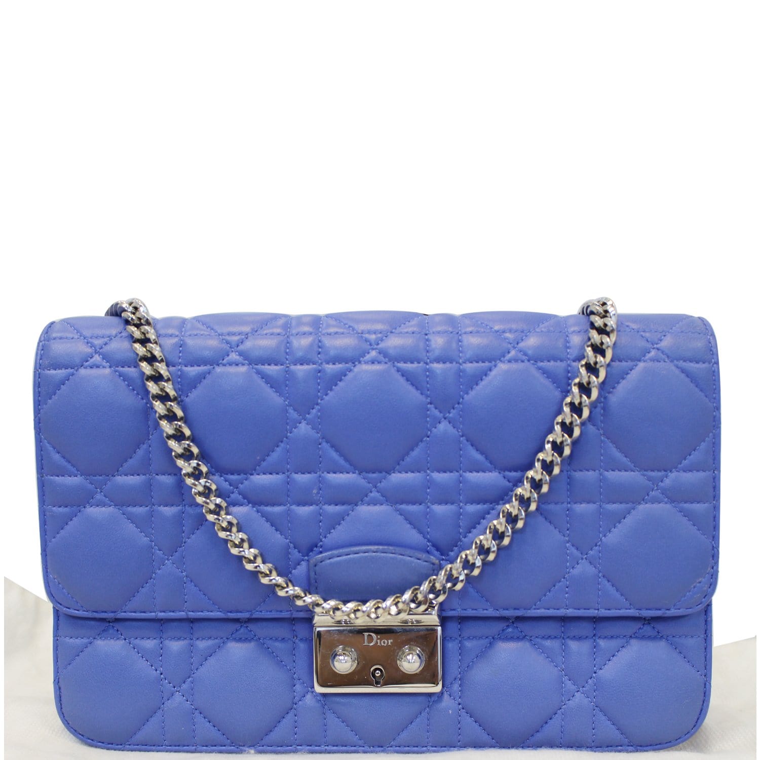 CHRISTIAN DIOR Miss Dior Promenade Cannage Quilted Leather Crossbody Bag