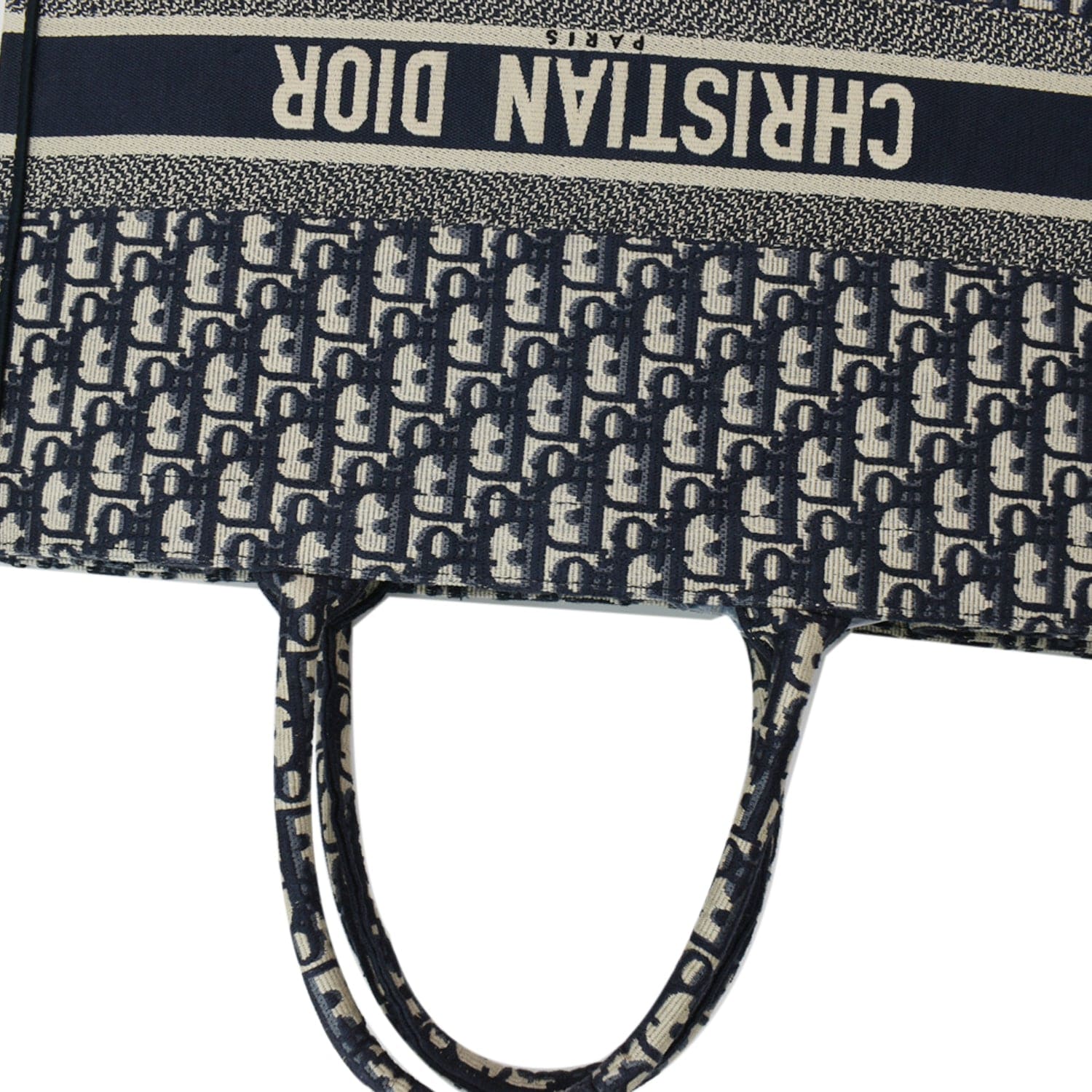 CHRISTIAN DIOR Large Book Oblique Embroidered Canvas Tote Bag Multicolor - Hot Deals