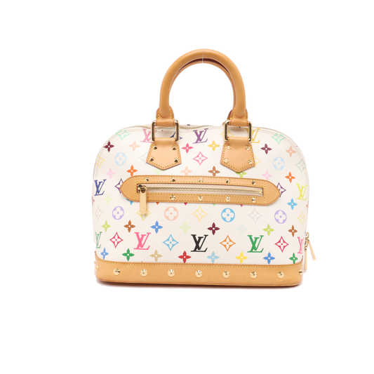 Louis Vuitton x Takashi Murakami Alma Small White Multicolor