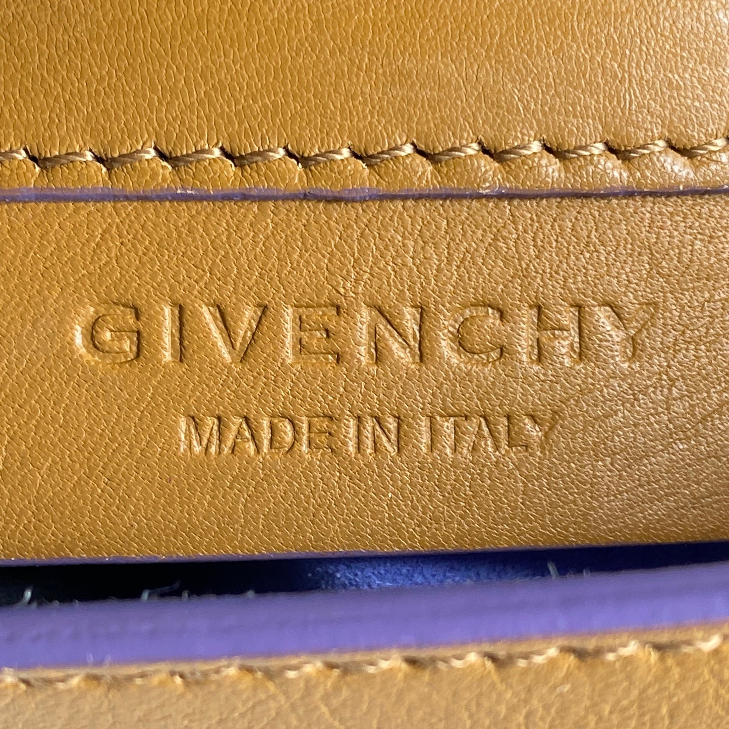 Givenchy Pandora Pure Crossbody Bag Caramel Purple White