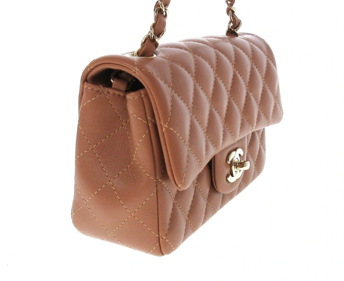 Chanel Mini Brown Handbag - Rovelle Bags