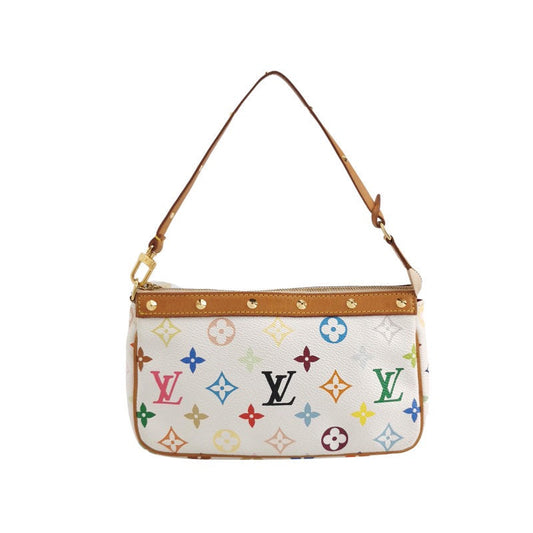 Louis Vuitton x Takashi Murakami Pochette Accessoire White Multicolor