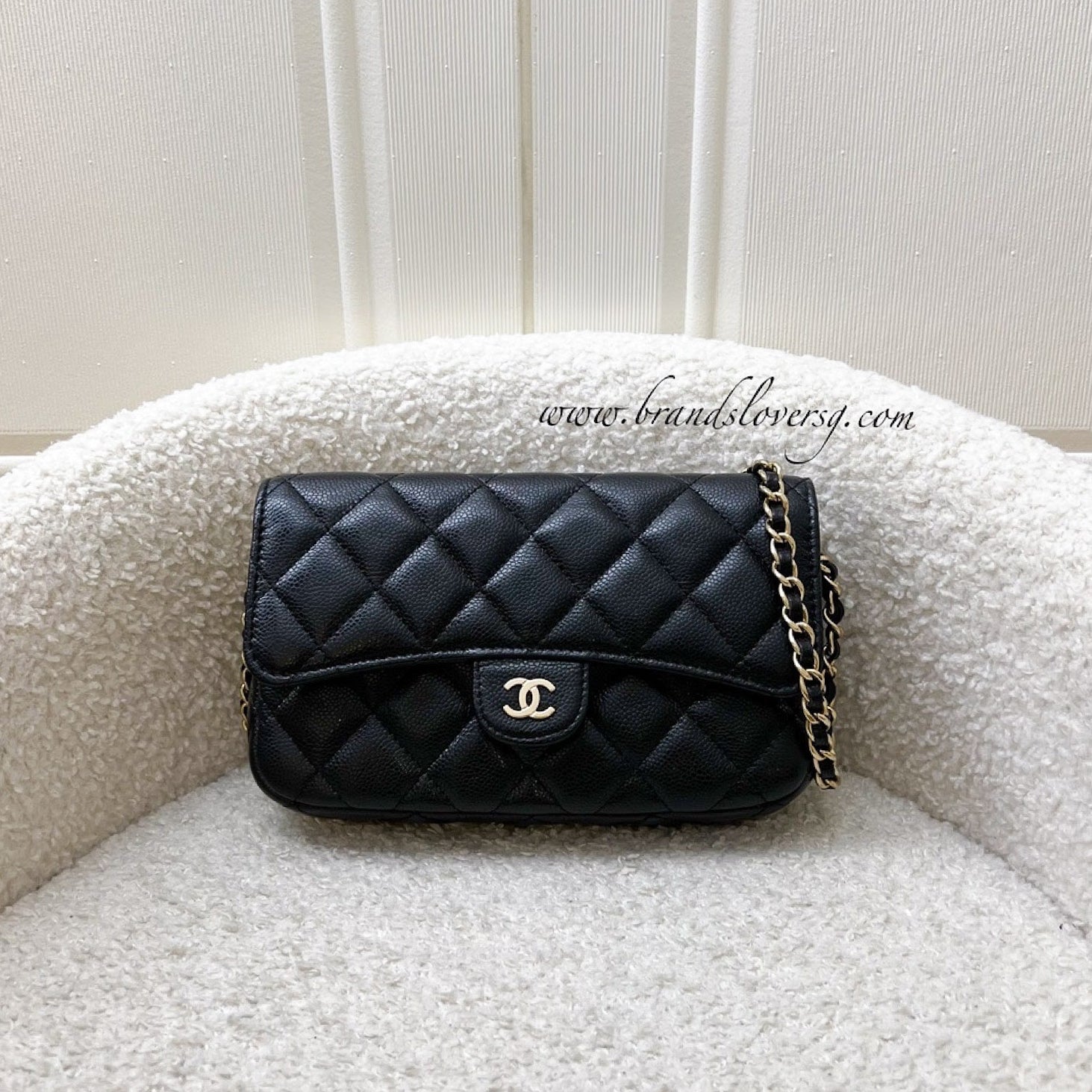 Chanel Phone Holder / Wallet On Crossbody Bag - Rovelle Bags