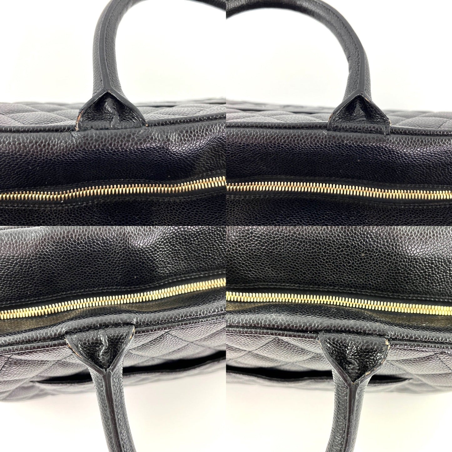 Chanel Black Timeless Caviar Leather Bowler Handbag - Rovelle Bags