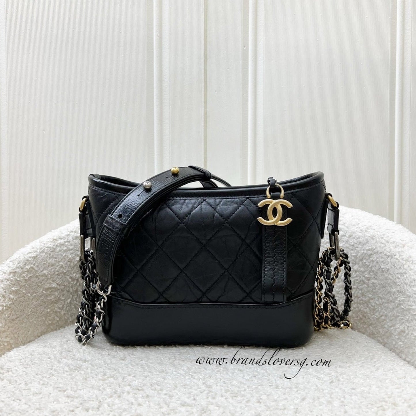 Chanel Small Gabrielle Hobo in Black Shoulder Bag - Rovelle Bags