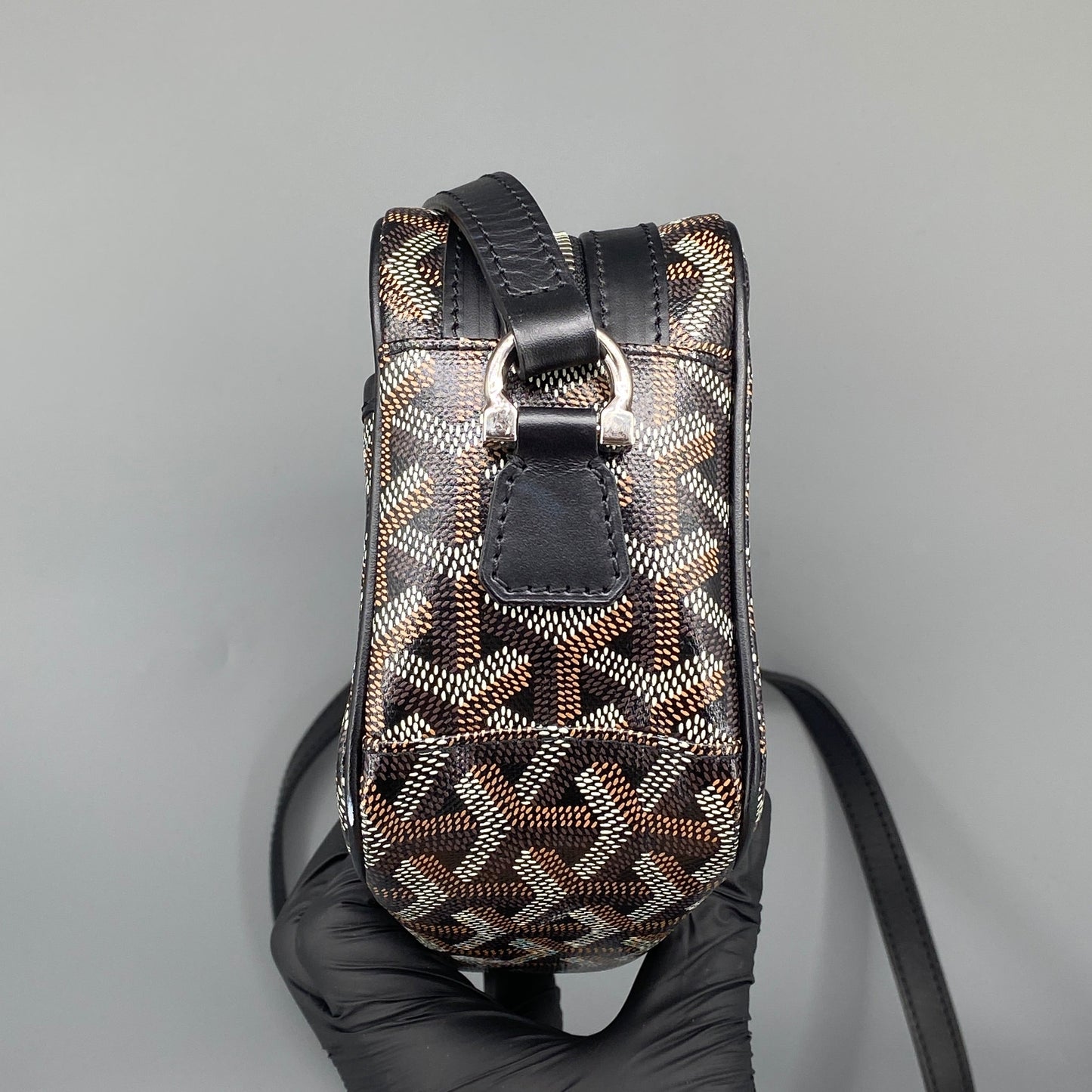 Goyard Cap Vert PM Black Monogram Crossbody Bag