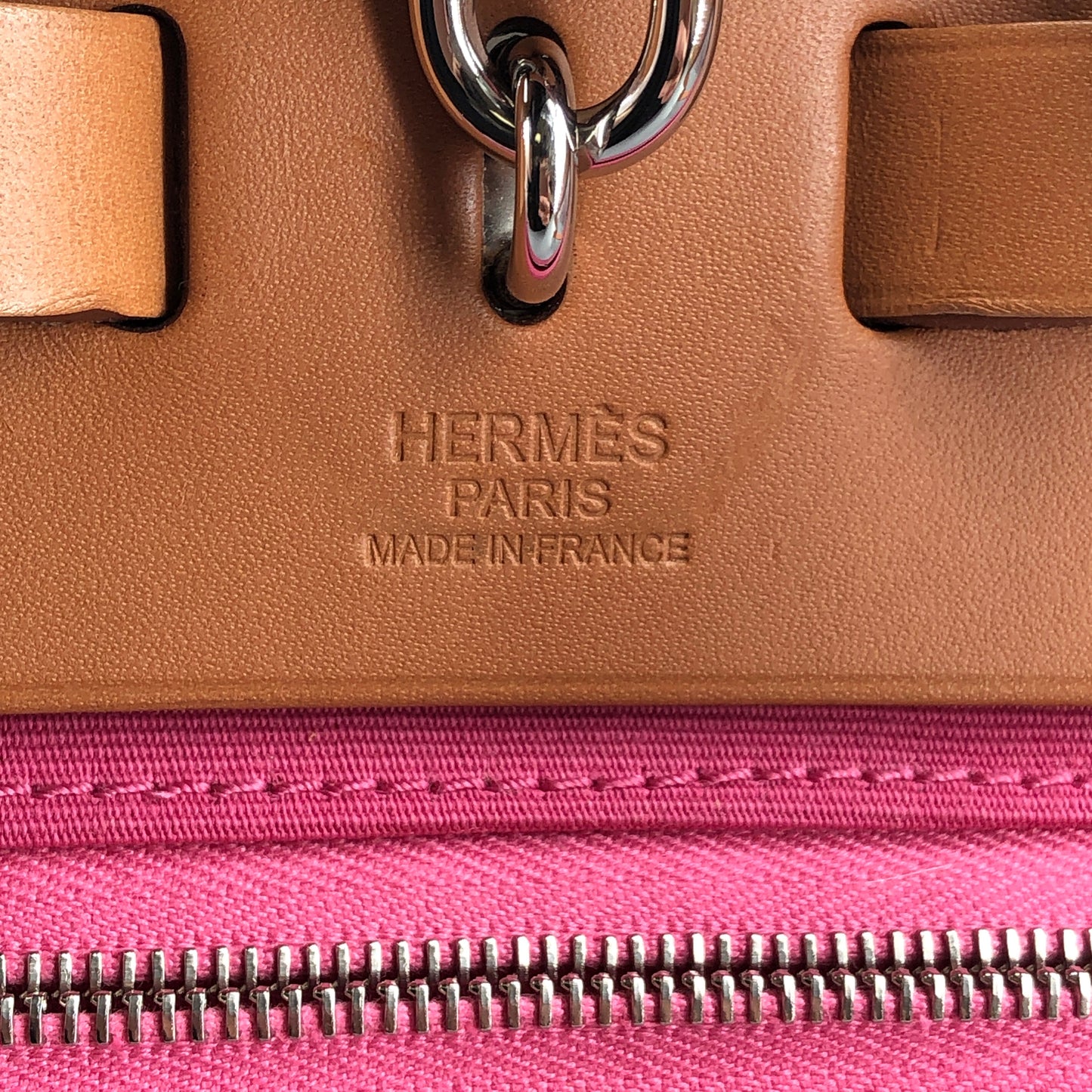 Hermes 2011 Pink Canvas Herbag 31 Shoulder Bag