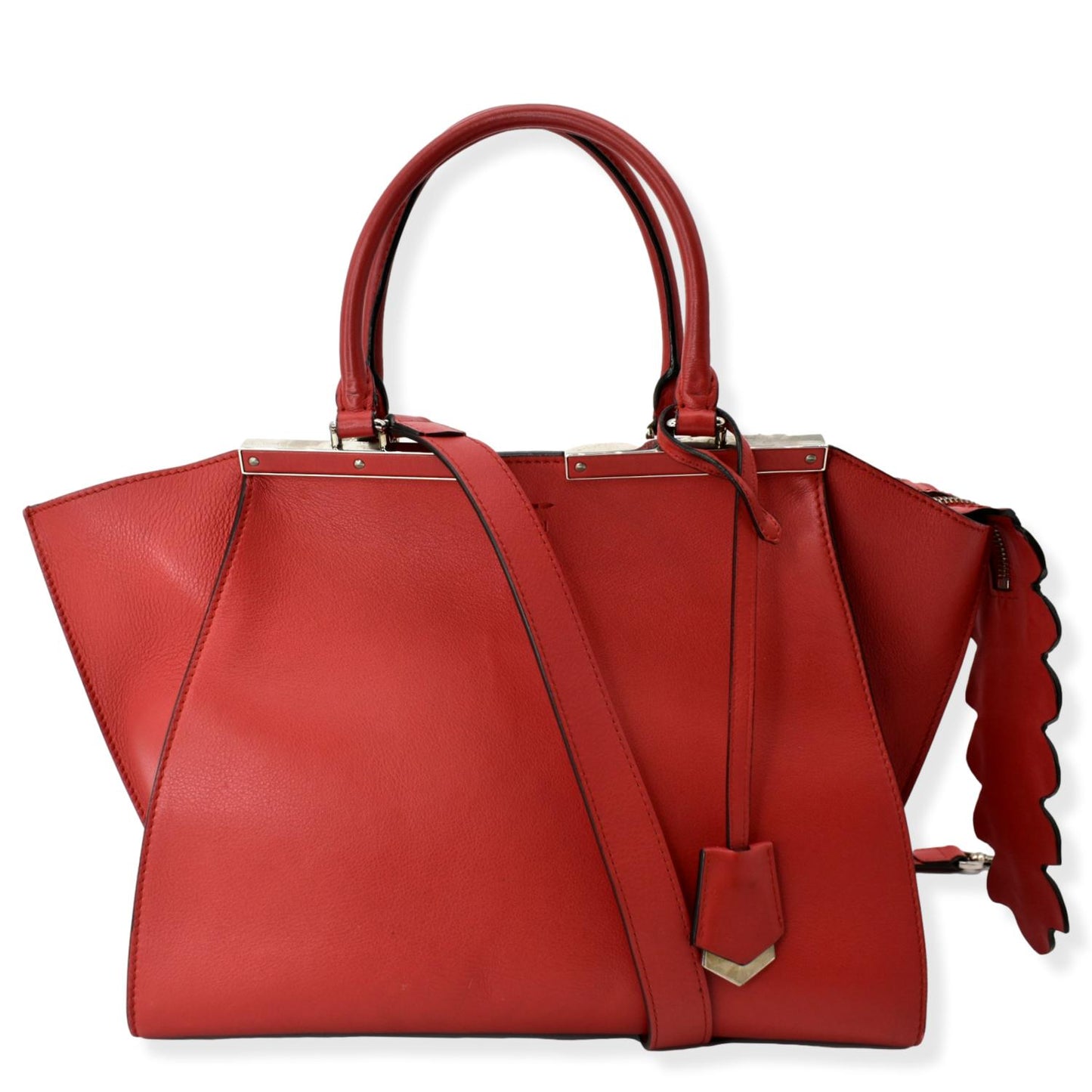 Fendi Calfskin Red Shoulder Bag Style 4