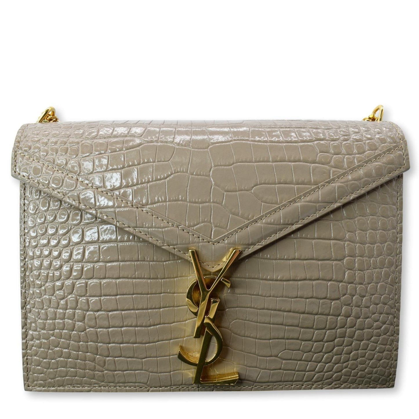 Saint Laurent Cassandra Beige Shoulder Bag