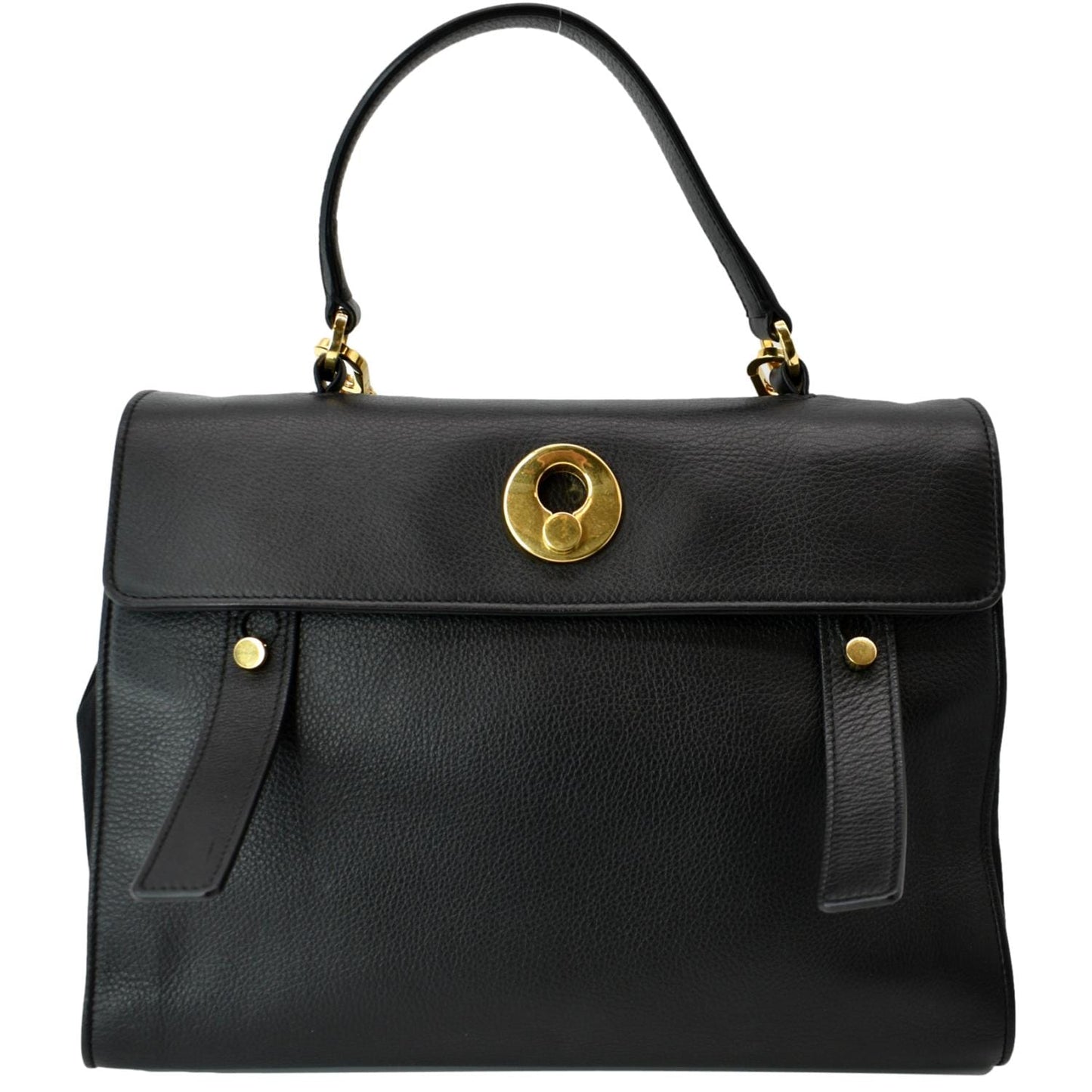Saint Laurent Calfskin Black Shoulder Bag
