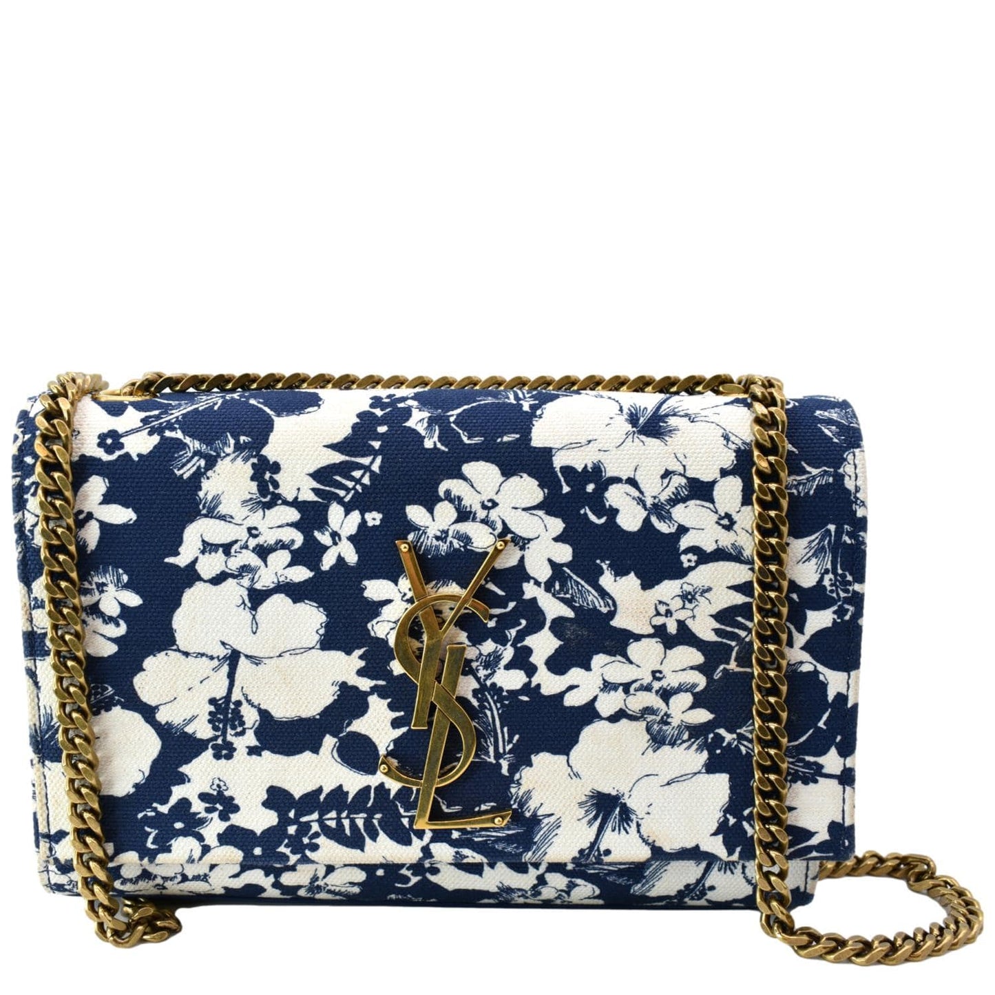 Saint Laurent Kate Canvas Red Shoulder Bag