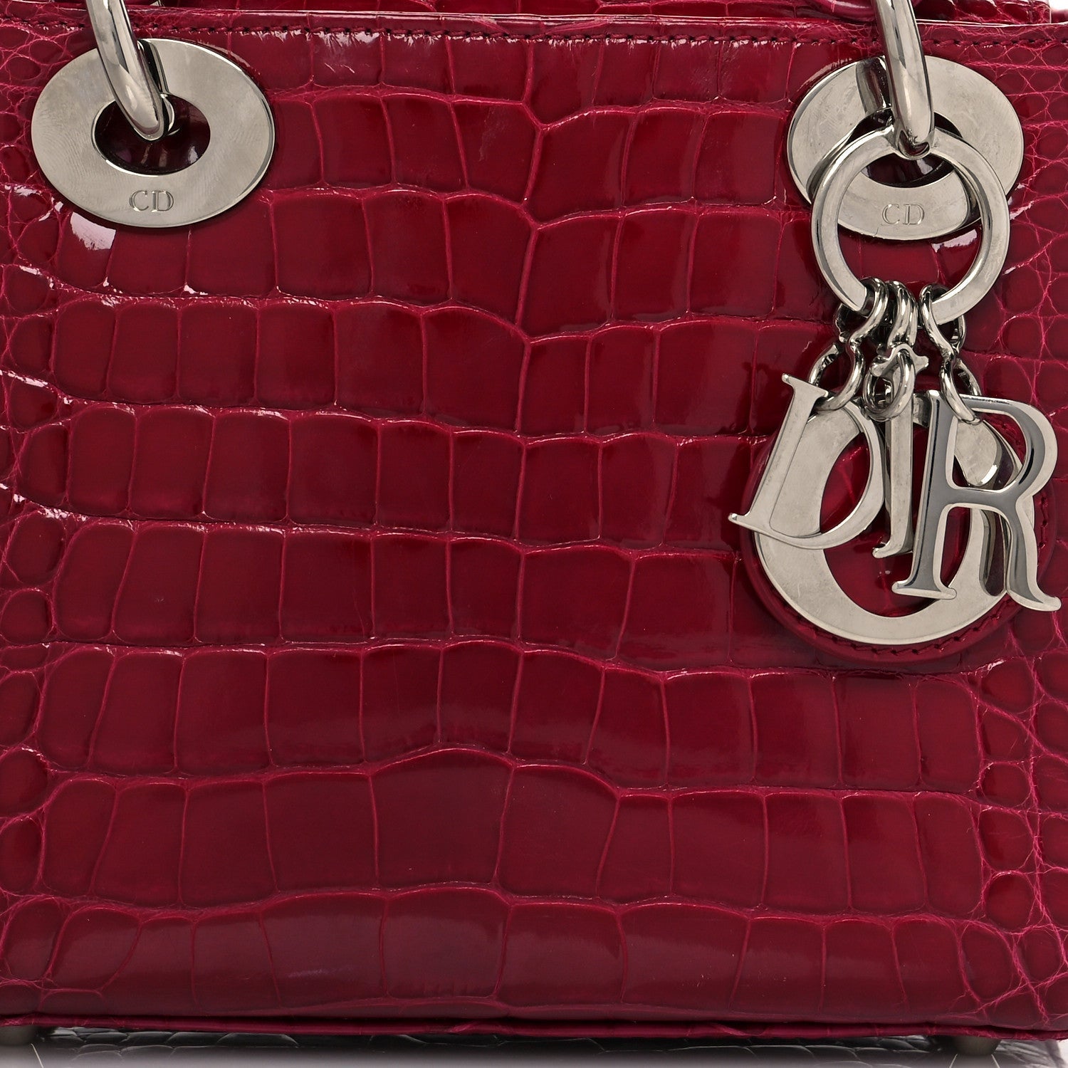 CHRISTIAN DIOR ALLIGATOR MINI LADY DIOR BAG