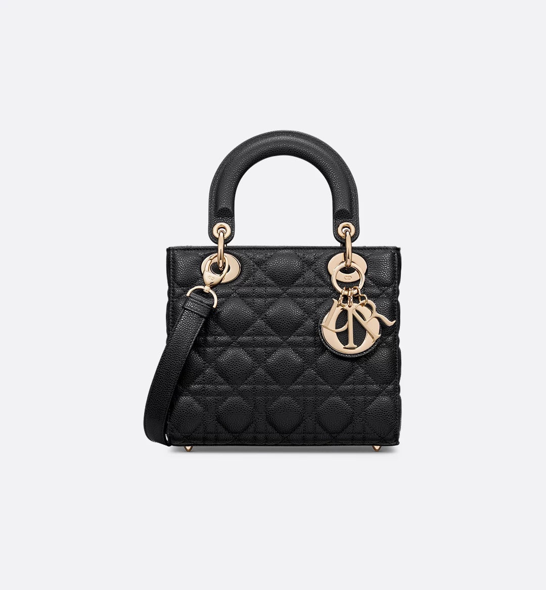 DIOR CANNAGE CALFSKIN LEATHER SMALL LADY DIOR BAG