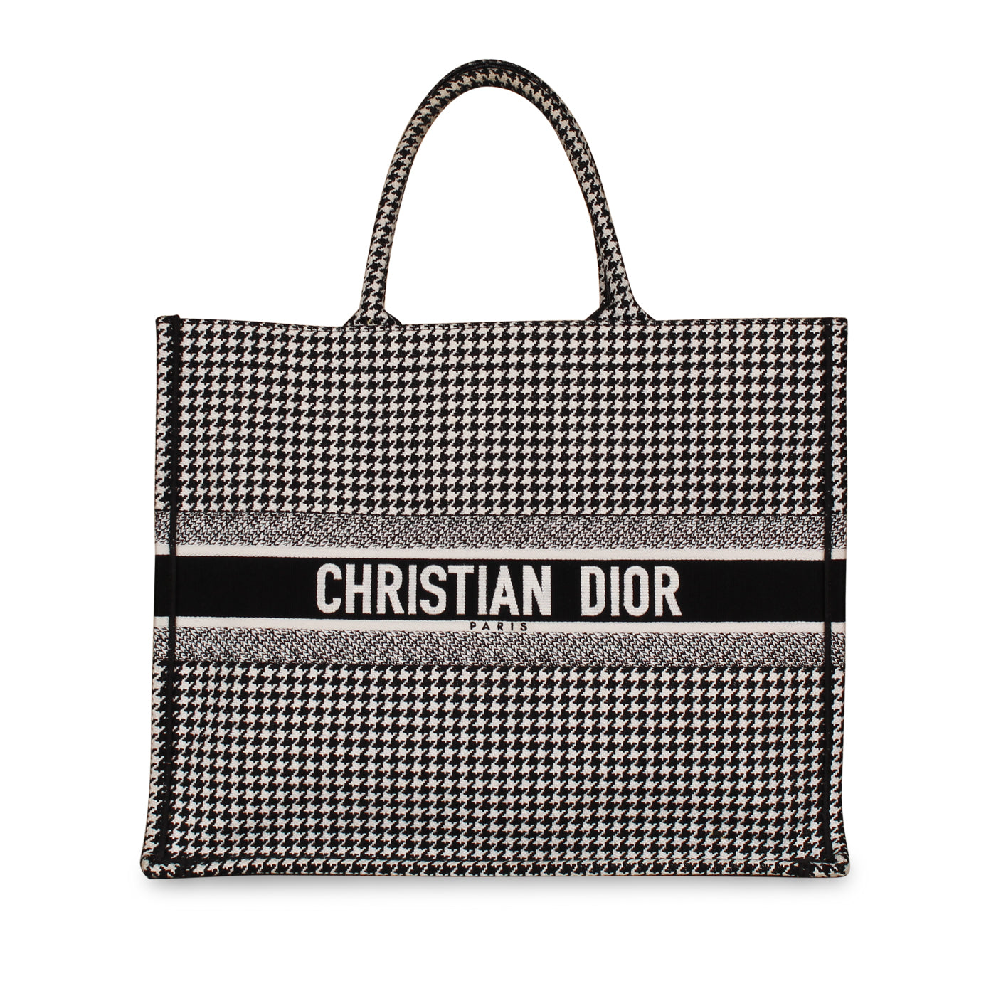 Dior Lou Book Tote Leather Canvas Tote