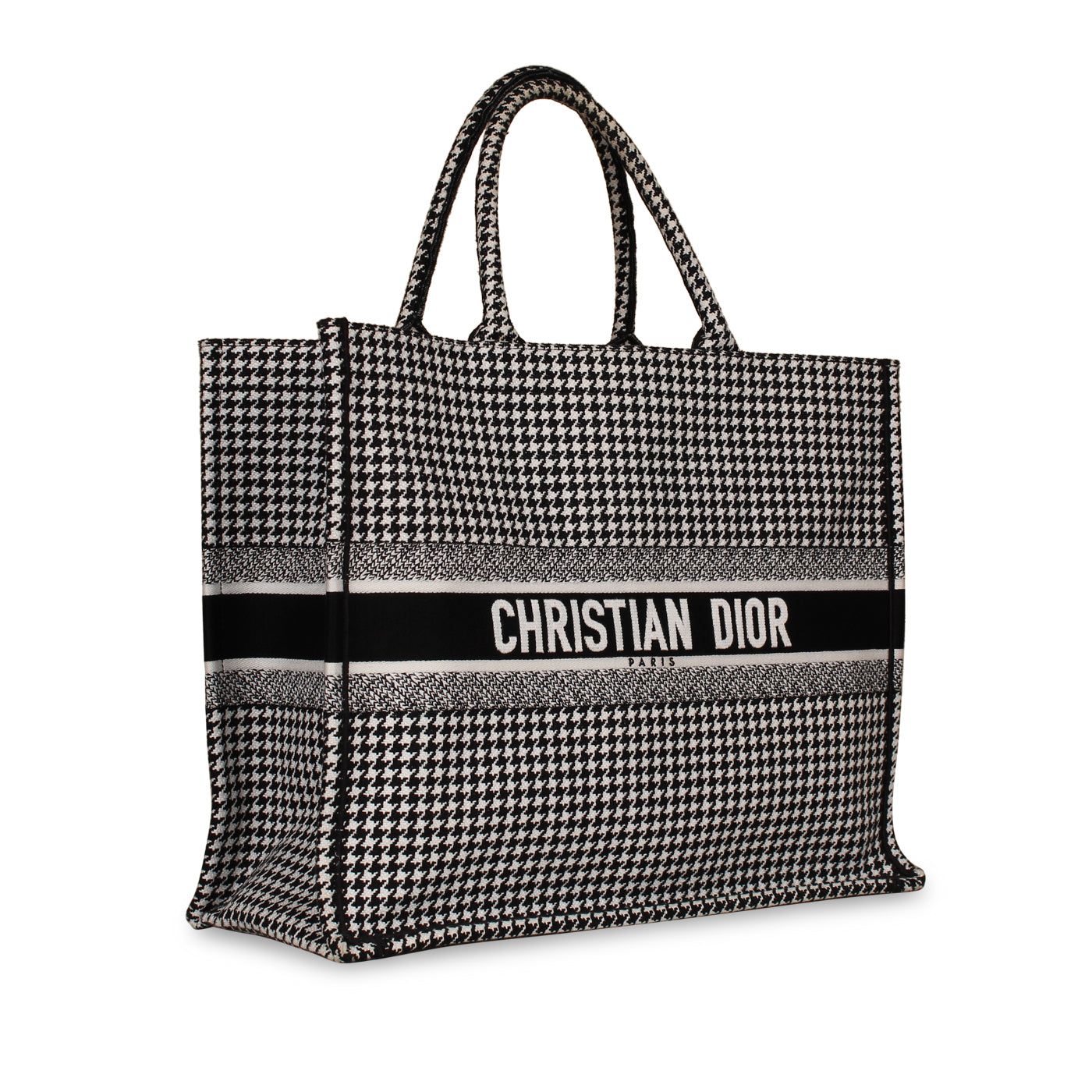 Dior Lou Book Tote Leather Canvas Tote